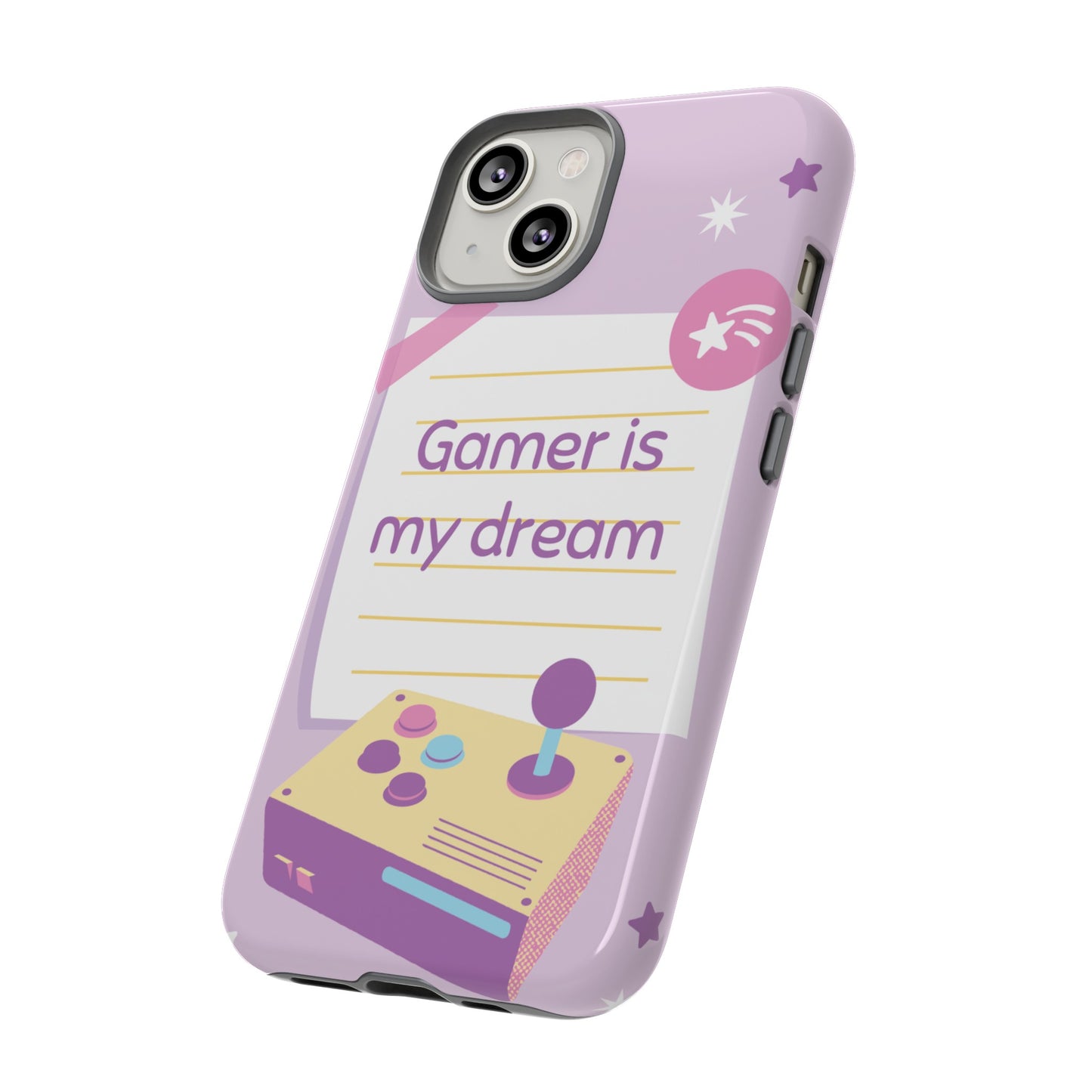 Gamer Is My Dream Job Wallpaper Phone Case | iPhone 15 Plus/ Pro, 14, 13, 12| Google Pixel 7, Pro, 5| Samsung Galaxy S23 All Major Phone Models