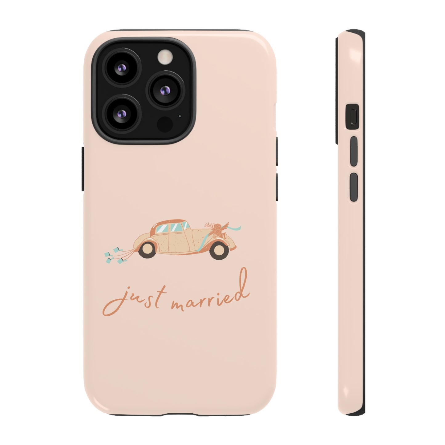 Just Married Phone Case | iPhone 15 Plus/ Pro, 14, 13, 12| Google Pixel 7, Pro, 5| Samsung Galaxy S23 All Major Phone Models