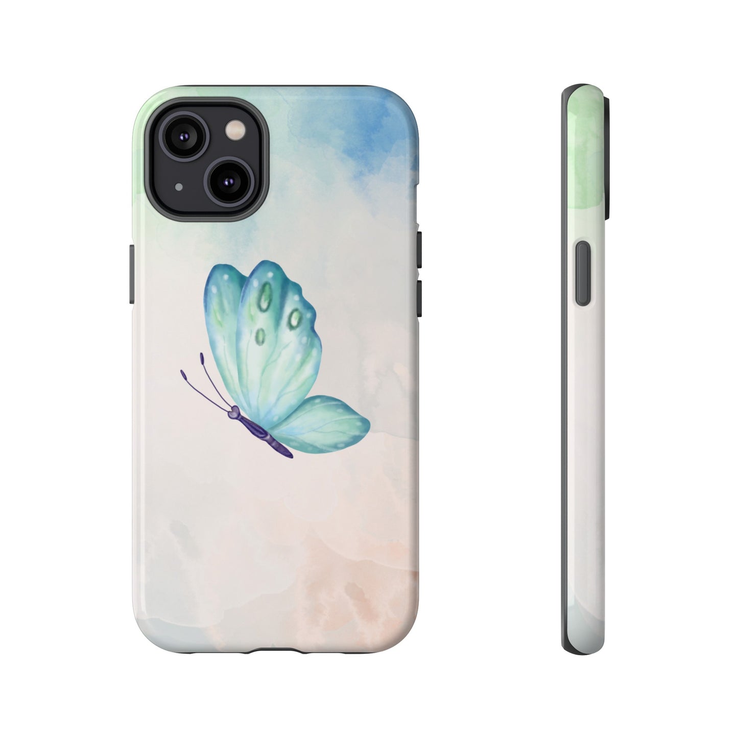 Blue Butterfly Wallpaper Phone Case  | iPhone 15 Plus/ Pro, 14, 13, 12| Google Pixel 7, Pro, 5| Samsung Galaxy S23 All Major Phone Models