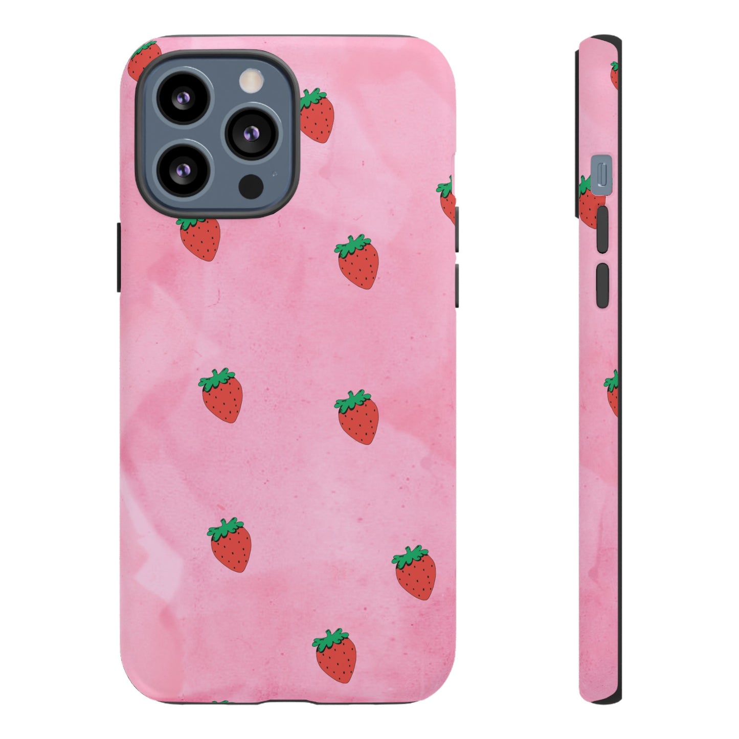 Strawberry Wallpaper Phone Case | iPhone 15 Plus/ Pro, 14, 13, 12| Google Pixel 7, Pro, 5| Samsung Galaxy S23 All Major Phone Models