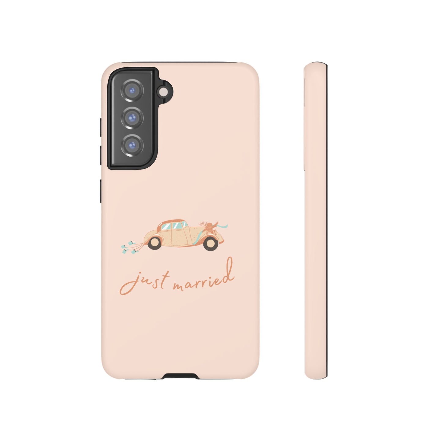 Just Married Phone Case | iPhone 15 Plus/ Pro, 14, 13, 12| Google Pixel 7, Pro, 5| Samsung Galaxy S23 All Major Phone Models