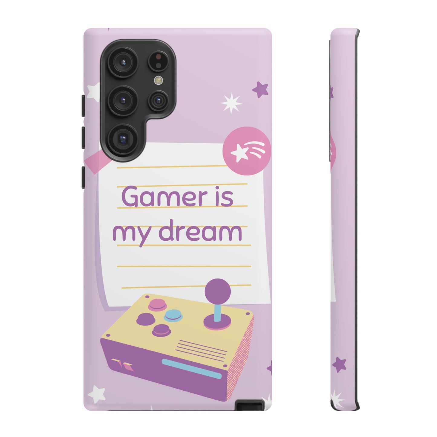 Gamer Is My Dream Job Wallpaper Phone Case | iPhone 15 Plus/ Pro, 14, 13, 12| Google Pixel 7, Pro, 5| Samsung Galaxy S23 All Major Phone Models