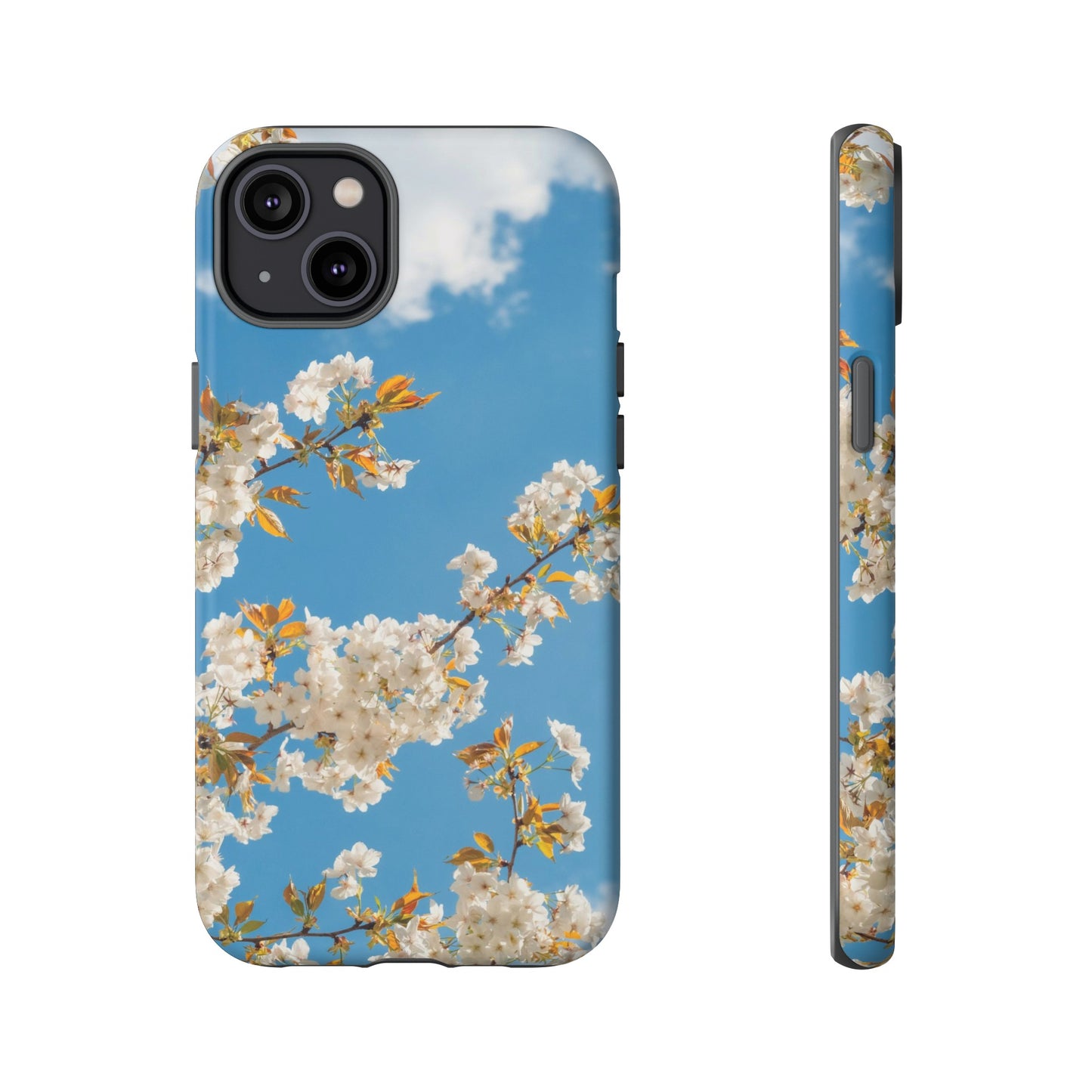 White Blossom Wallpaper Phone Case | iPhone 15 Plus/ Pro, 14, 13, 12| Google Pixel 7, Pro, 5| Samsung Galaxy S23 All Major Phone Models