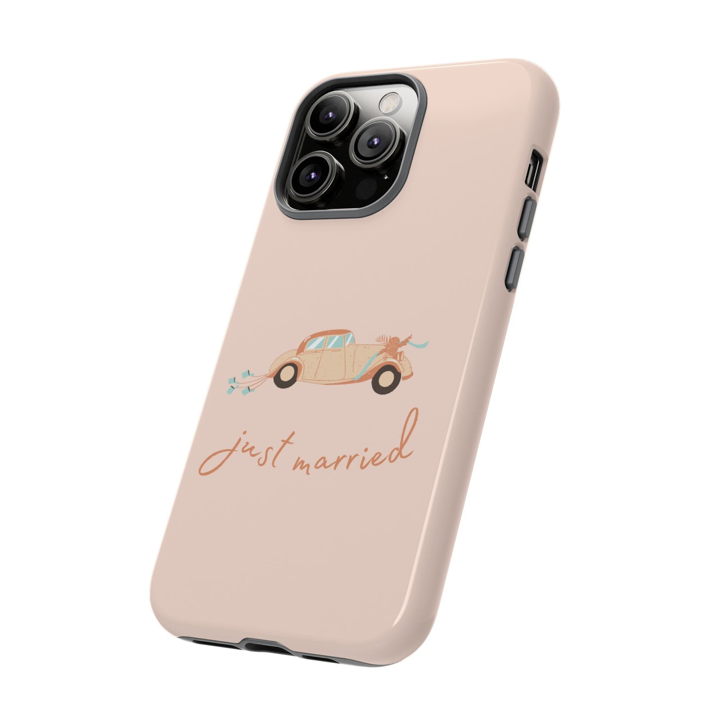 Just Married Phone Case | iPhone 15 Plus/ Pro, 14, 13, 12| Google Pixel 7, Pro, 5| Samsung Galaxy S23 All Major Phone Models