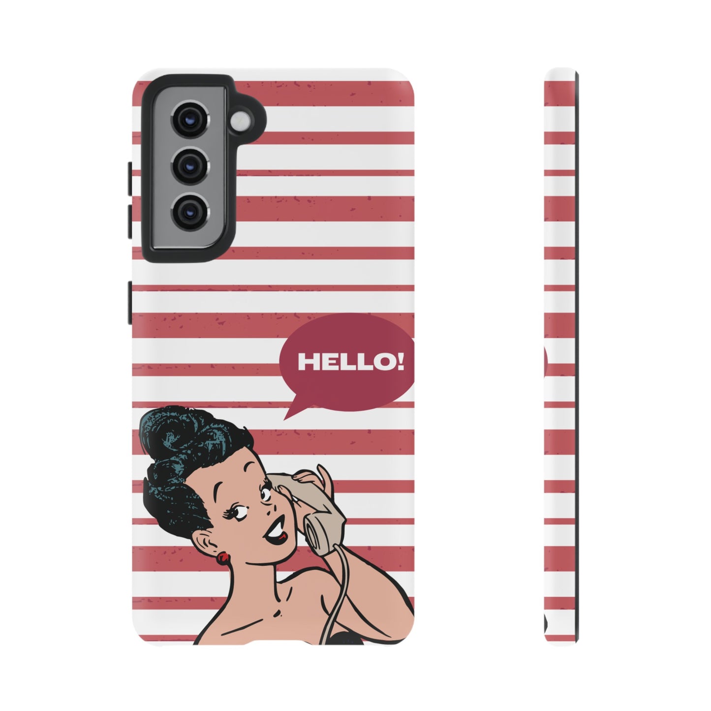 Hello! Wallpaper Phone Case | iPhone 15 Plus/ Pro, 14, 13, 12| Google Pixel 7, Pro, 5| Samsung Galaxy S23 All Major Phone Models