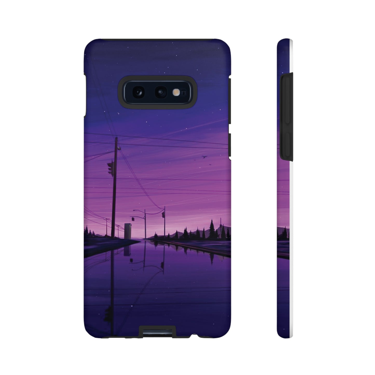 Purple Night Sky Wallpaper Phone Case | iPhone 15 Plus/ Pro, 14, 13, 12| Google Pixel 7, Pro, 5| Samsung Galaxy S23 All Major Phone Models