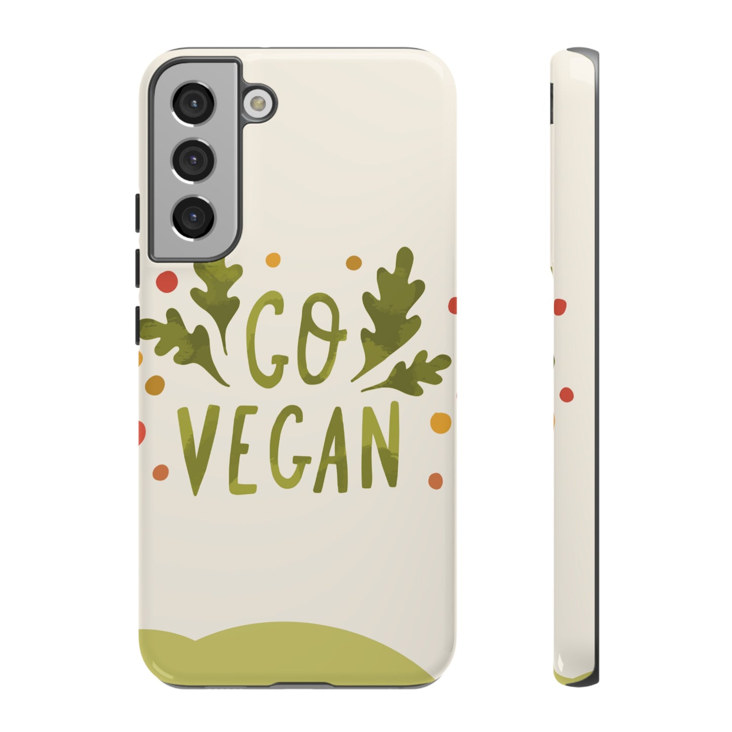 Go Vegan Wallpaper Phone Case | iPhone 15 Plus/ Pro, 14, 13, 12| Google Pixel 7, Pro, 5| Samsung Galaxy S23 All Major Phone Models