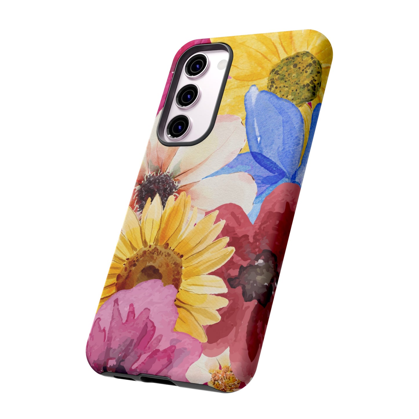 Overlapping Flowers Wallpaper Phone Case | iPhone 15 Plus/ Pro, 14, 13, 12| Google Pixel 7, Pro, 5| Samsung Galaxy S23 All Major Phone Models