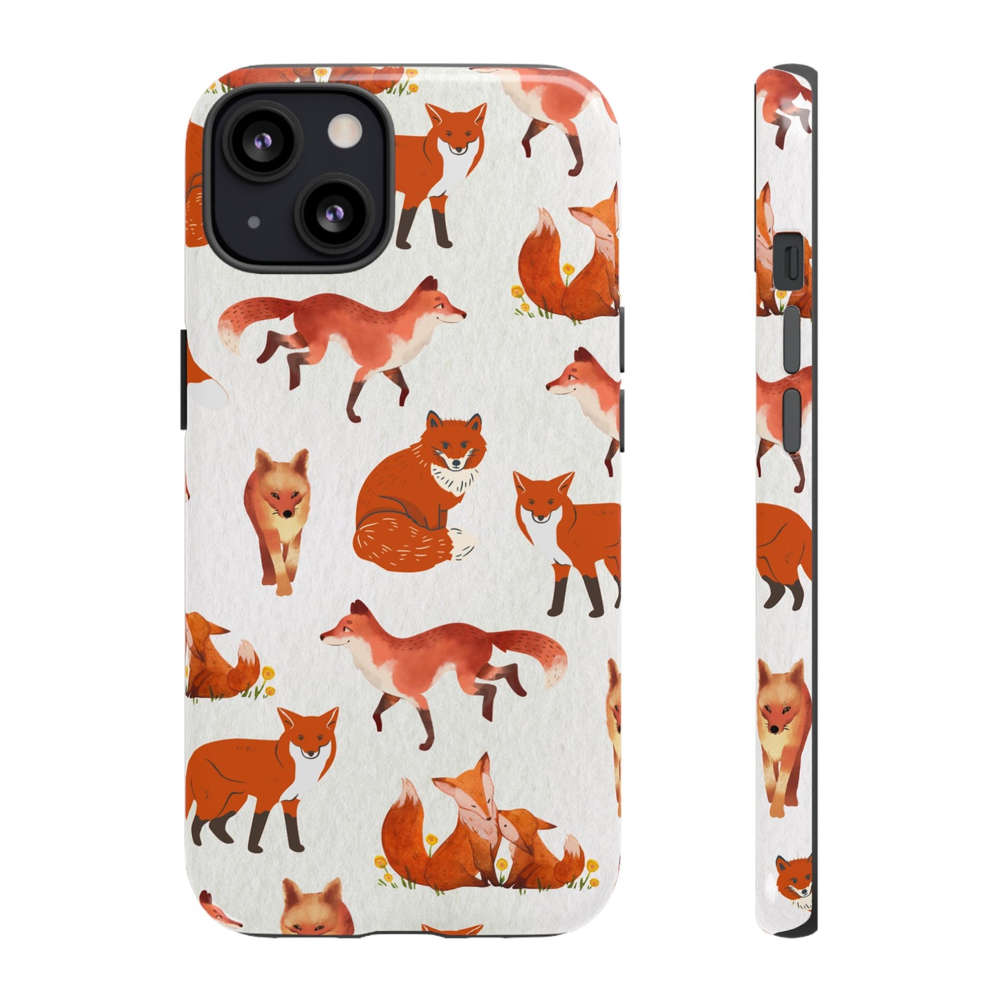 Foxes Wallpaper Phone Case | iPhone 15 Plus/ Pro, 14, 13, 12| Google Pixel 7, Pro, 5| Samsung Galaxy S23 All Major Phone Models