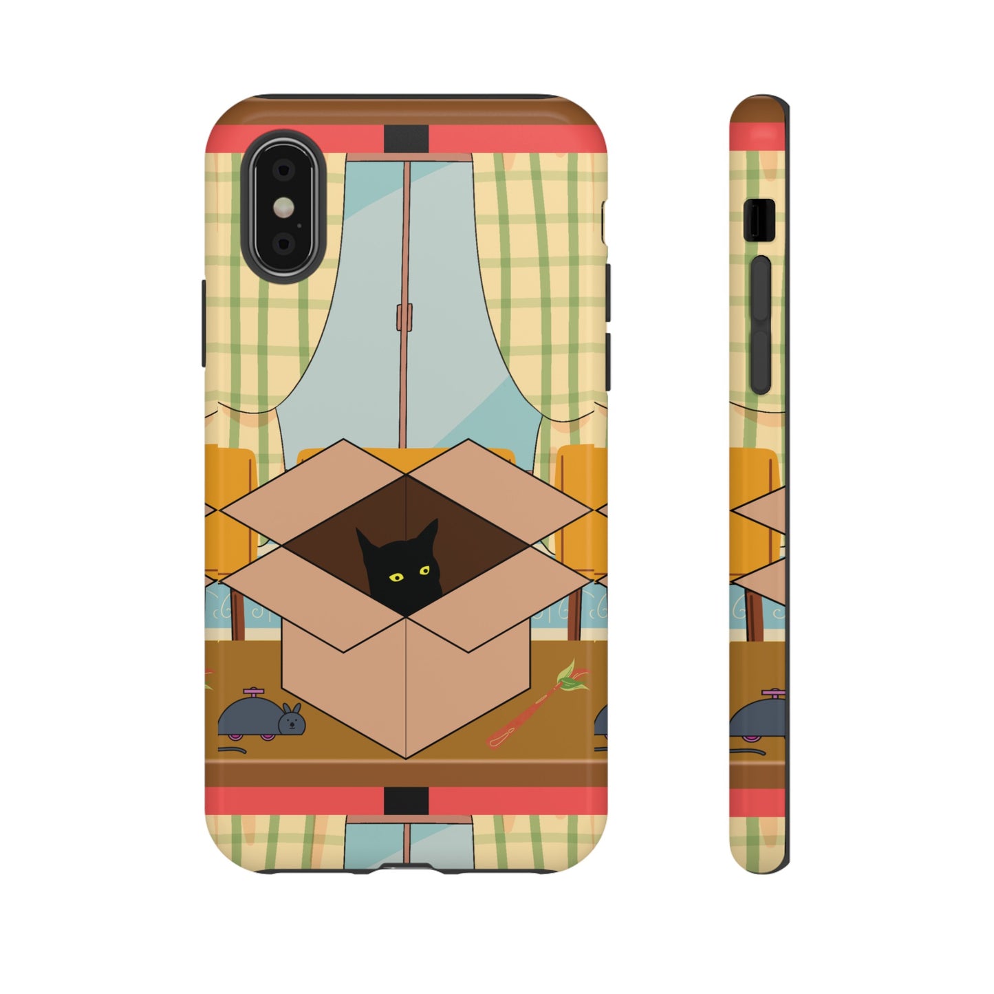 Cat In The Box Phone Case | iPhone 15 Plus/ Pro, 14, 13, 12| Google Pixel 7, Pro, 5| Samsung Galaxy S23 All Major Phone Models