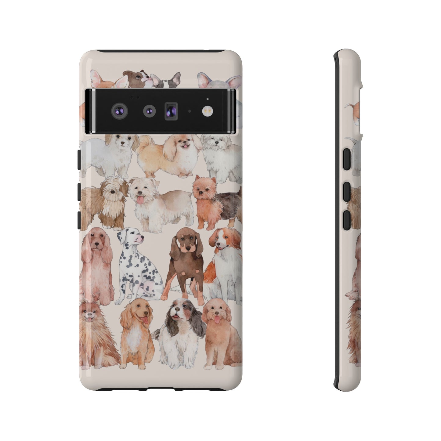 Dog Collage Wallpaper Phone Case | iPhone 15 Plus/ Pro, 14, 13, 12| Google Pixel 7, Pro, 5| Samsung Galaxy S23 All Major Phone Models