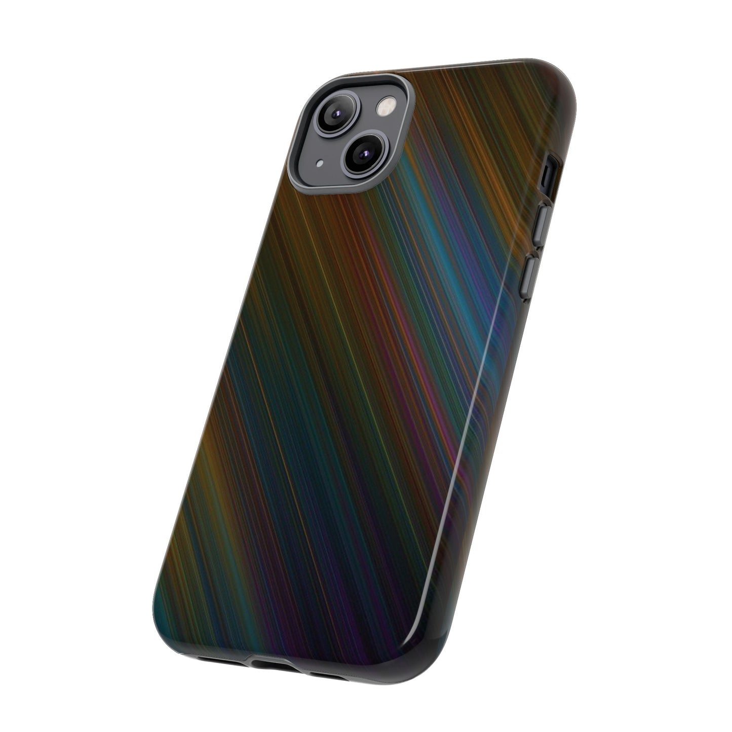 Slanted Rainbow Wallpaper Phone Case | iPhone 15 Plus/ Pro, 14, 13, 12| Google Pixel 7, Pro, 5| Samsung Galaxy S23 All Major Phone Models