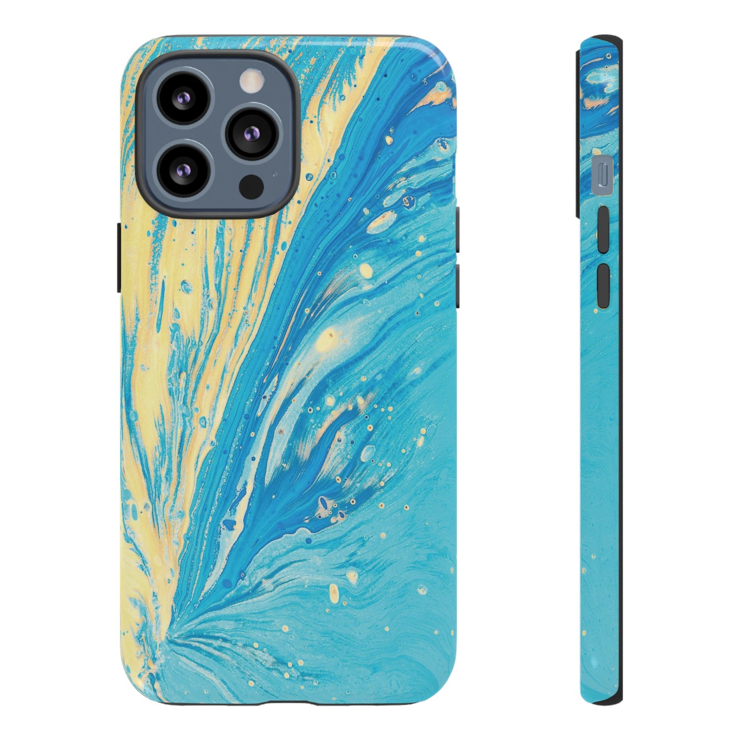 Fan of Yellow & Blue Paint Phone Case | iPhone 15 Plus/ Pro, 14, 13, 12| Google Pixel 7, Pro, 5| Samsung Galaxy S23 All Major Phone Models