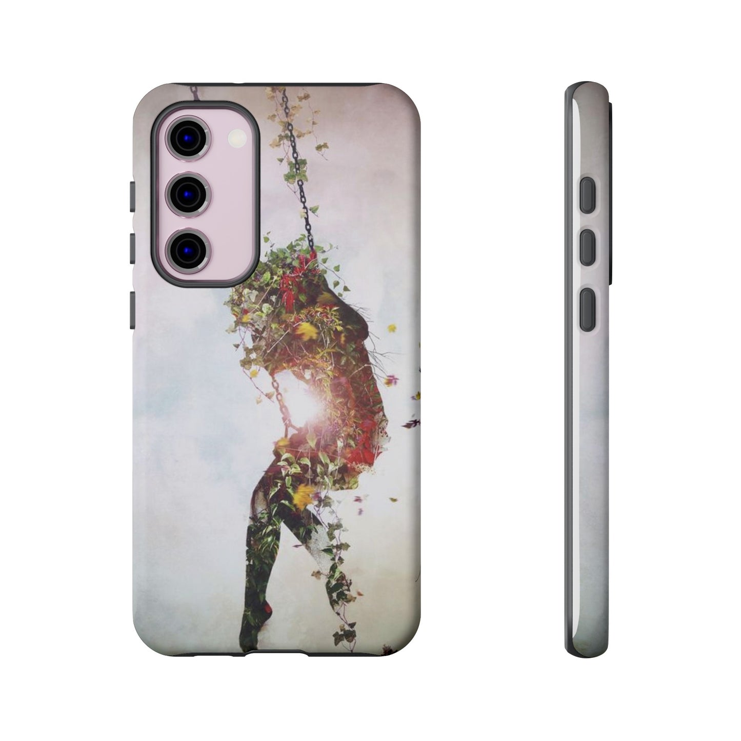 Flower Swing Girl Wallpaper Phone Case | iPhone 15 Plus/ Pro, 14, 13, 12| Google Pixel 7, Pro, 5| Samsung Galaxy S23 All Major Phone Models