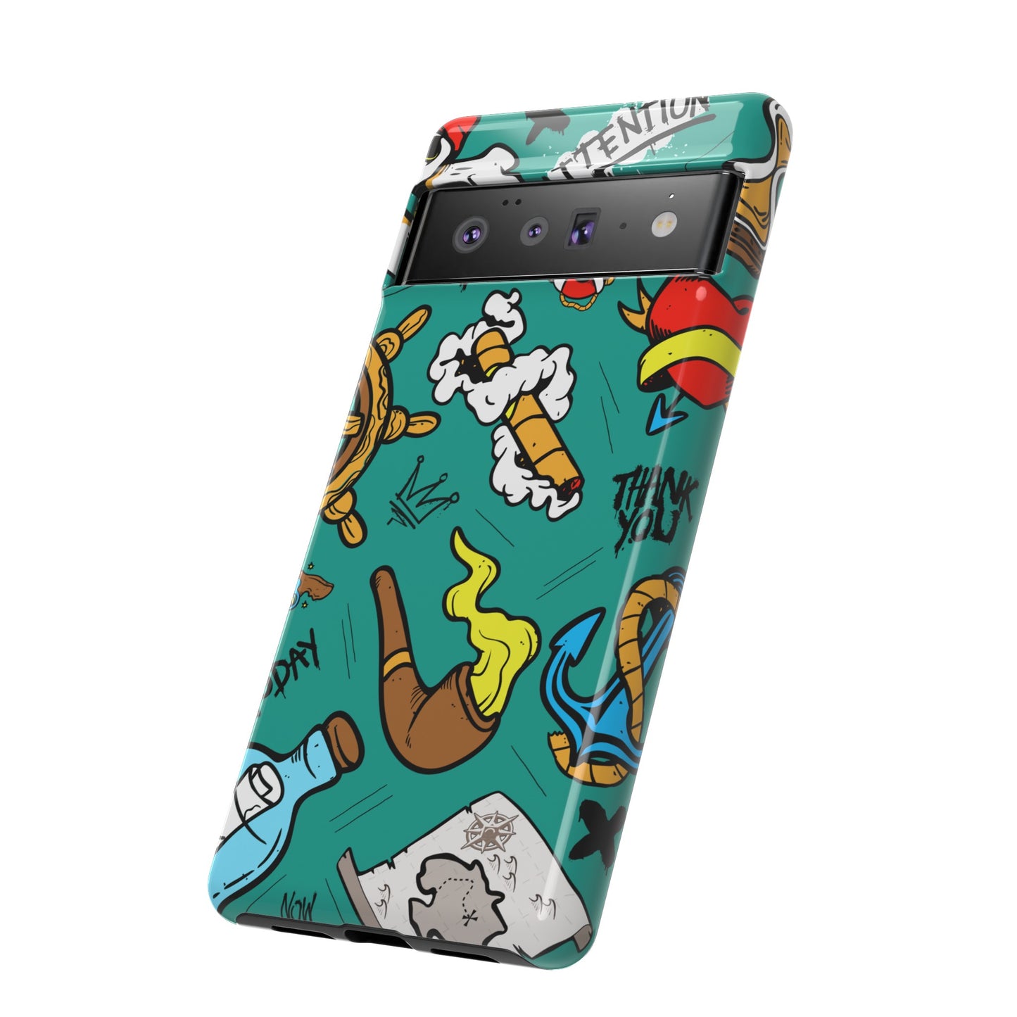 Pirate Wallpaper Phone Case | iPhone 15 Plus/ Pro, 14, 13, 12| Google Pixel 7, Pro, 5| Samsung Galaxy S23 All Major Phone Models