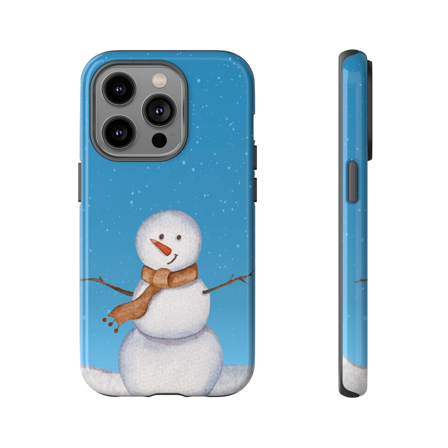 Snowman Wallpaper Phone Case | iPhone 15 Plus/ Pro, 14, 13, 12| Google Pixel 7, Pro, 5| Samsung Galaxy S23 All Major Phone Models