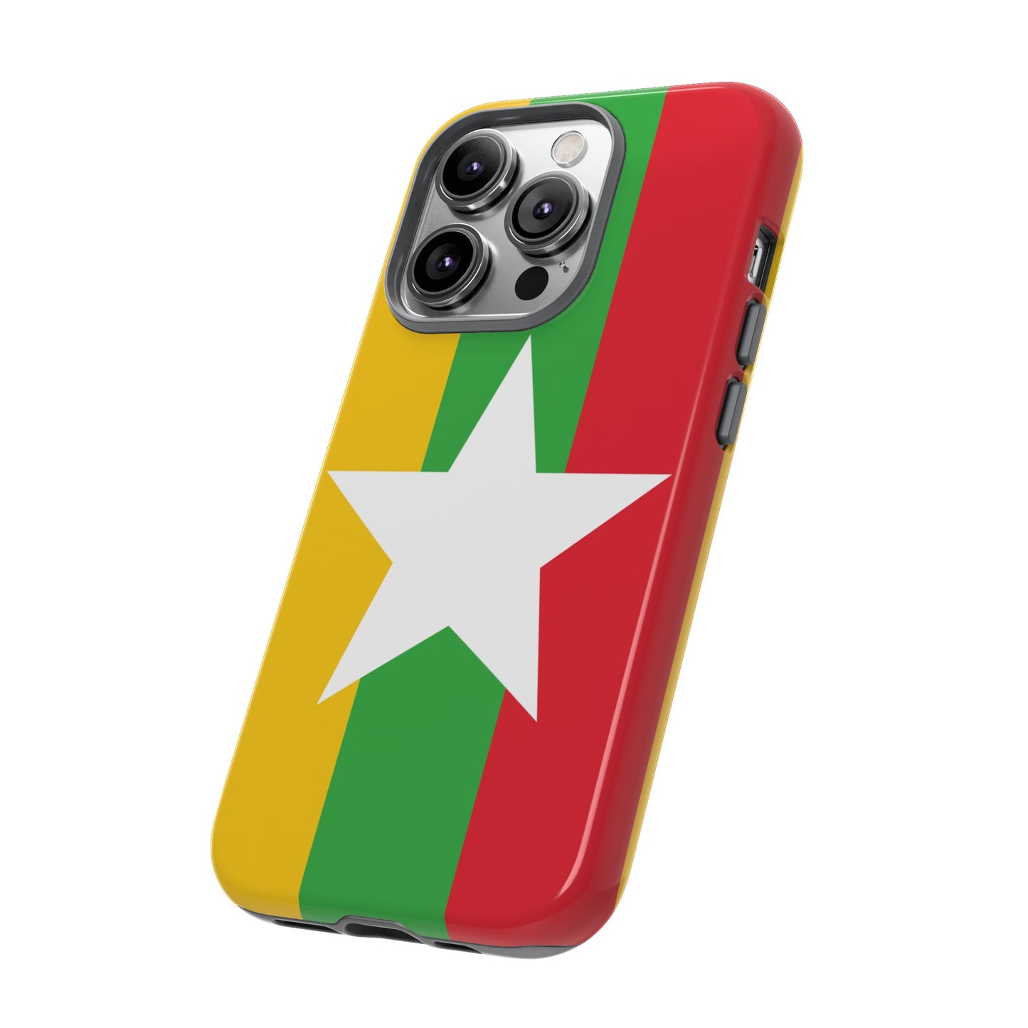 Myanmar Flag Phone Case | iPhone 15 Plus/ Pro, 14, 13, 12| Google Pixel 7, Pro, 5| Samsung Galaxy S23 All Major Phone Models