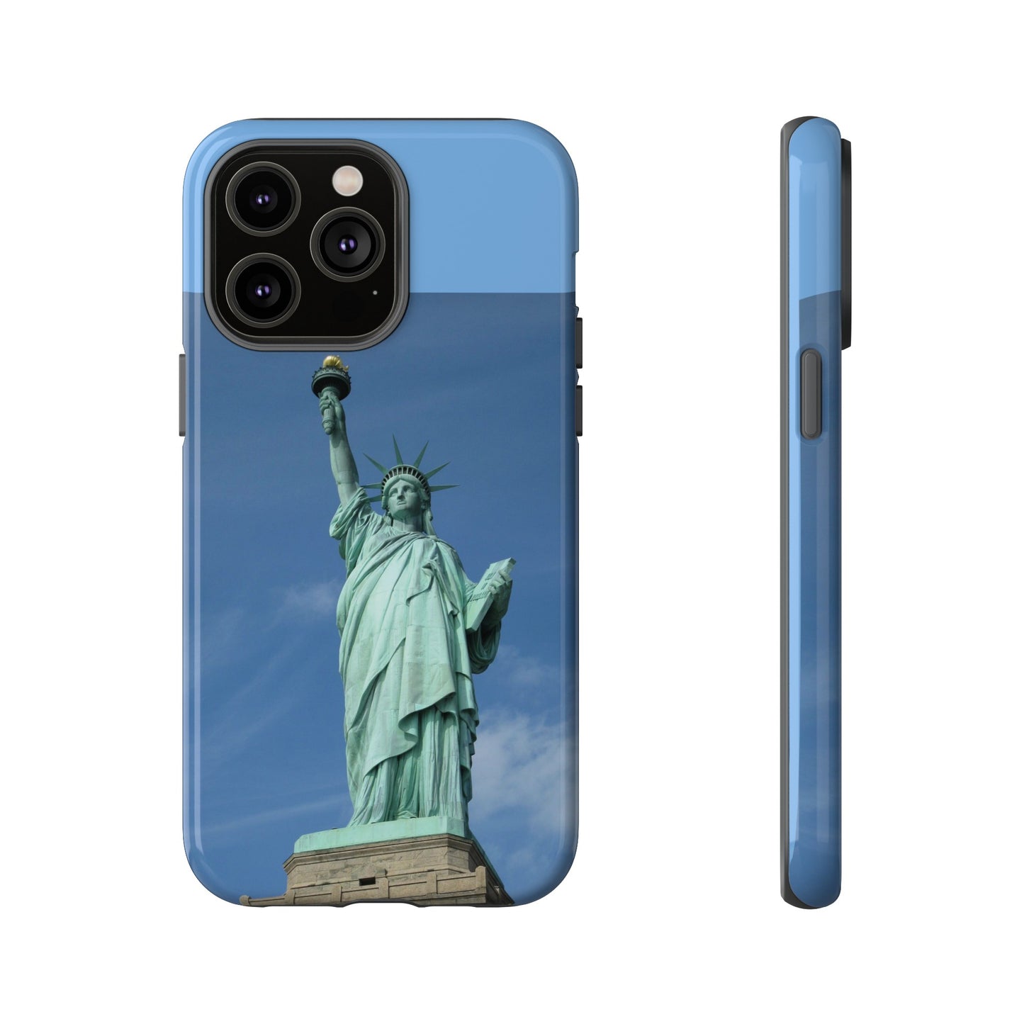 Statue Of Liberty Wallpaper Phone Case | iPhone 15 Plus/ Pro, 14, 13, 12| Google Pixel 7, Pro, 5| Samsung Galaxy S23 All Major Phone Models