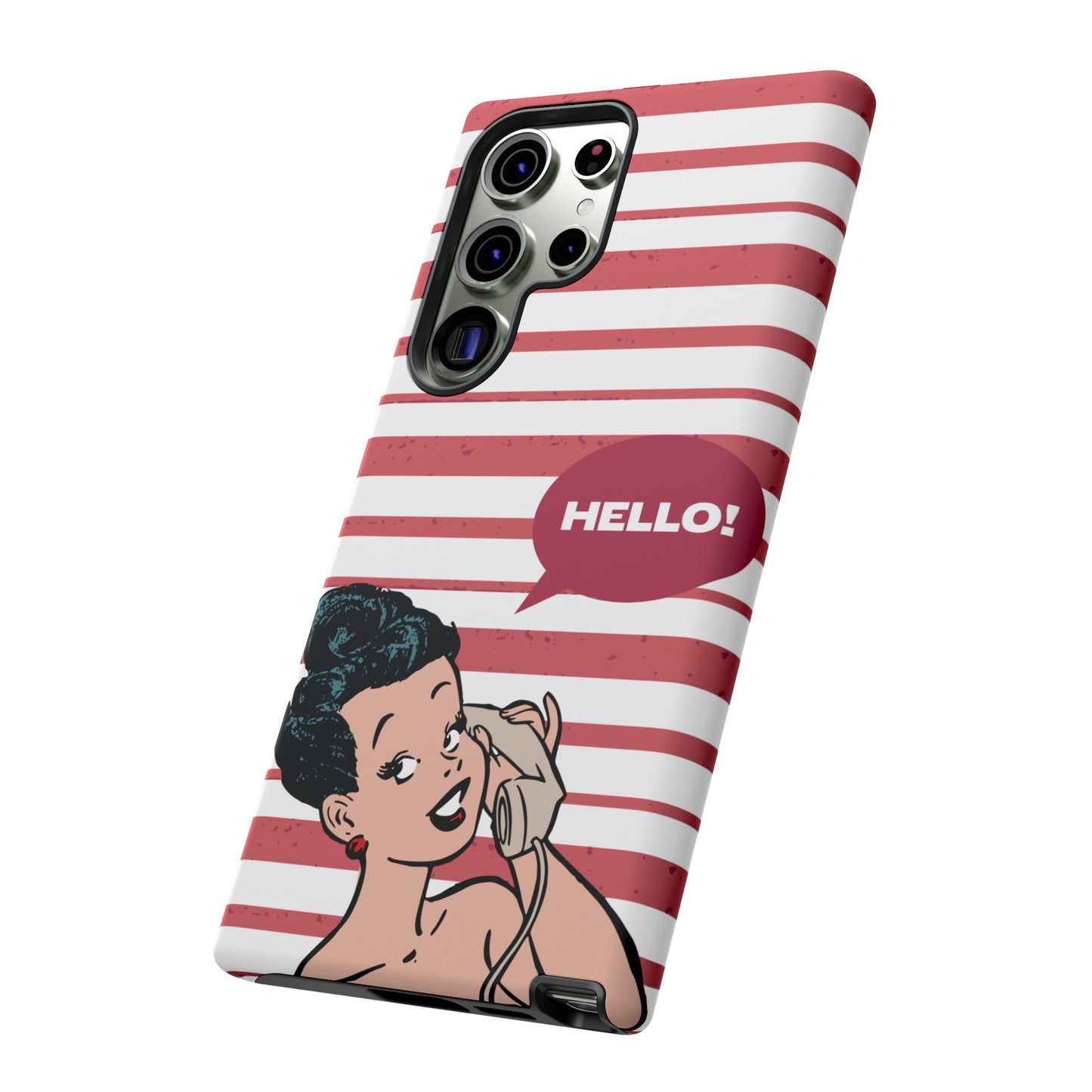 Hello! Wallpaper Phone Case | iPhone 15 Plus/ Pro, 14, 13, 12| Google Pixel 7, Pro, 5| Samsung Galaxy S23 All Major Phone Models