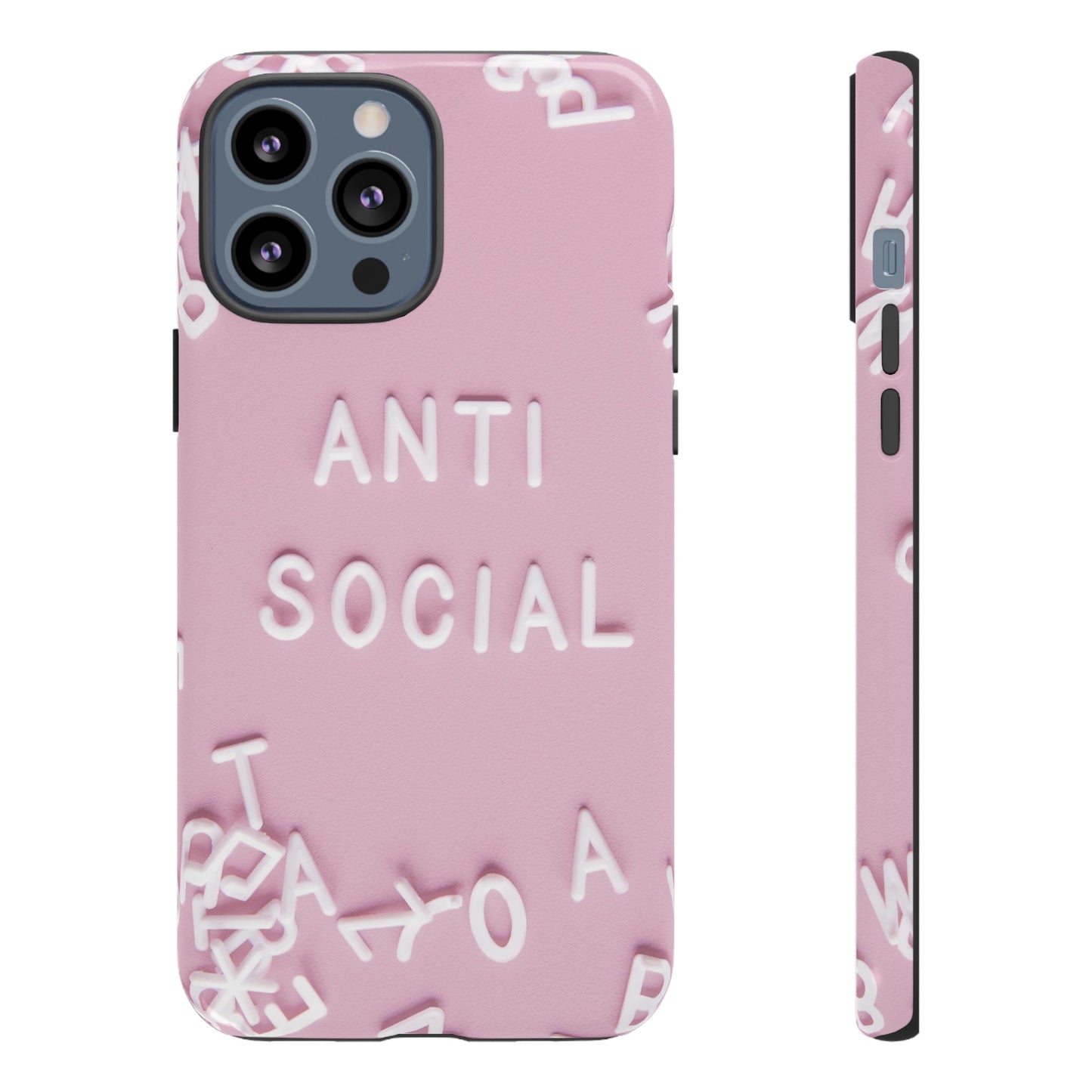 Anti Social Phone Case | iPhone 15 Plus/ Pro, 14, 13, 12| Google Pixel 7, Pro, 5| Samsung Galaxy S23 All Major Phone Models