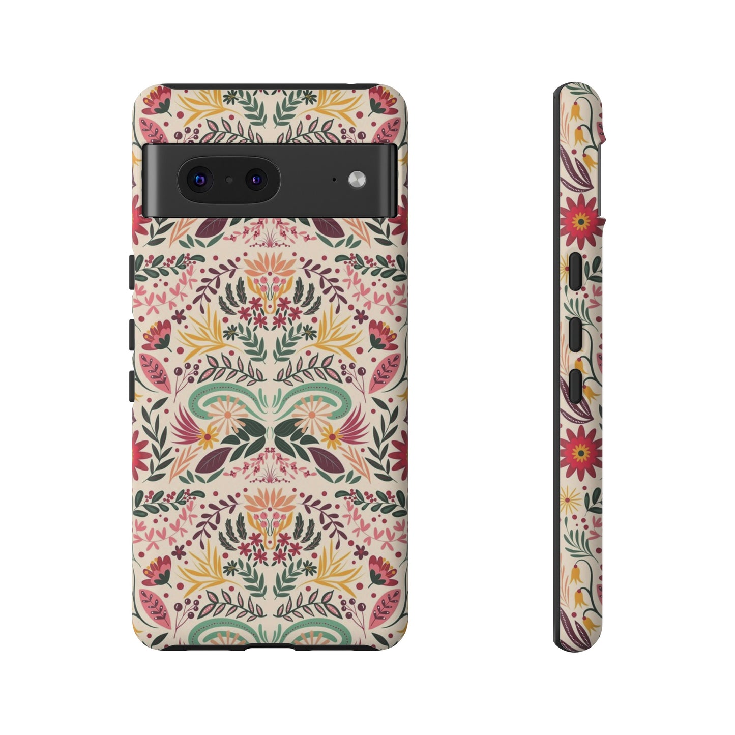 Bright Floral Wallpaper Phone Case | iPhone 15 Plus/ Pro, 14, 13, 12| Google Pixel 7, Pro, 5| Samsung Galaxy S23 All Major Phone Models