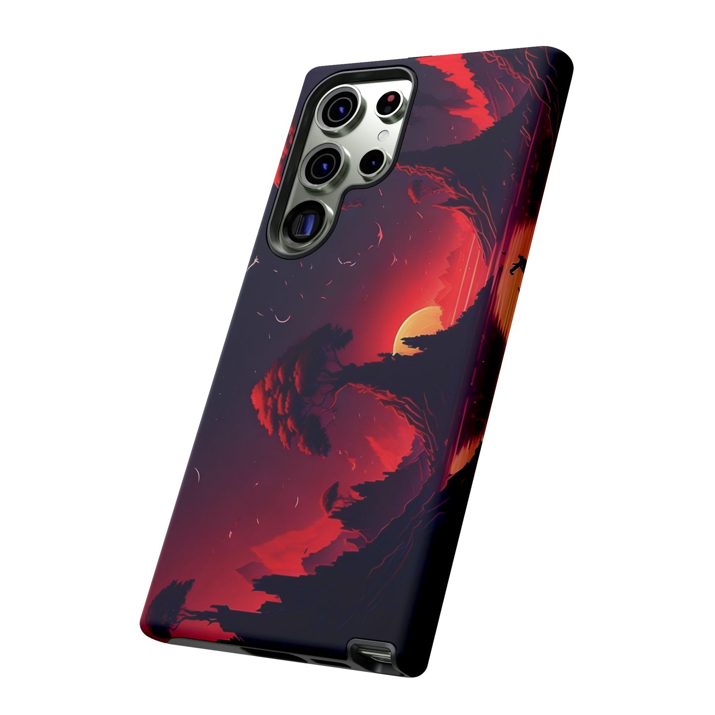 Red Sunset Wallpaper Phone Case | iPhone 15 Plus/ Pro, 14, 13, 12| Google Pixel 7, Pro, 5| Samsung Galaxy S23 All Major Phone Models