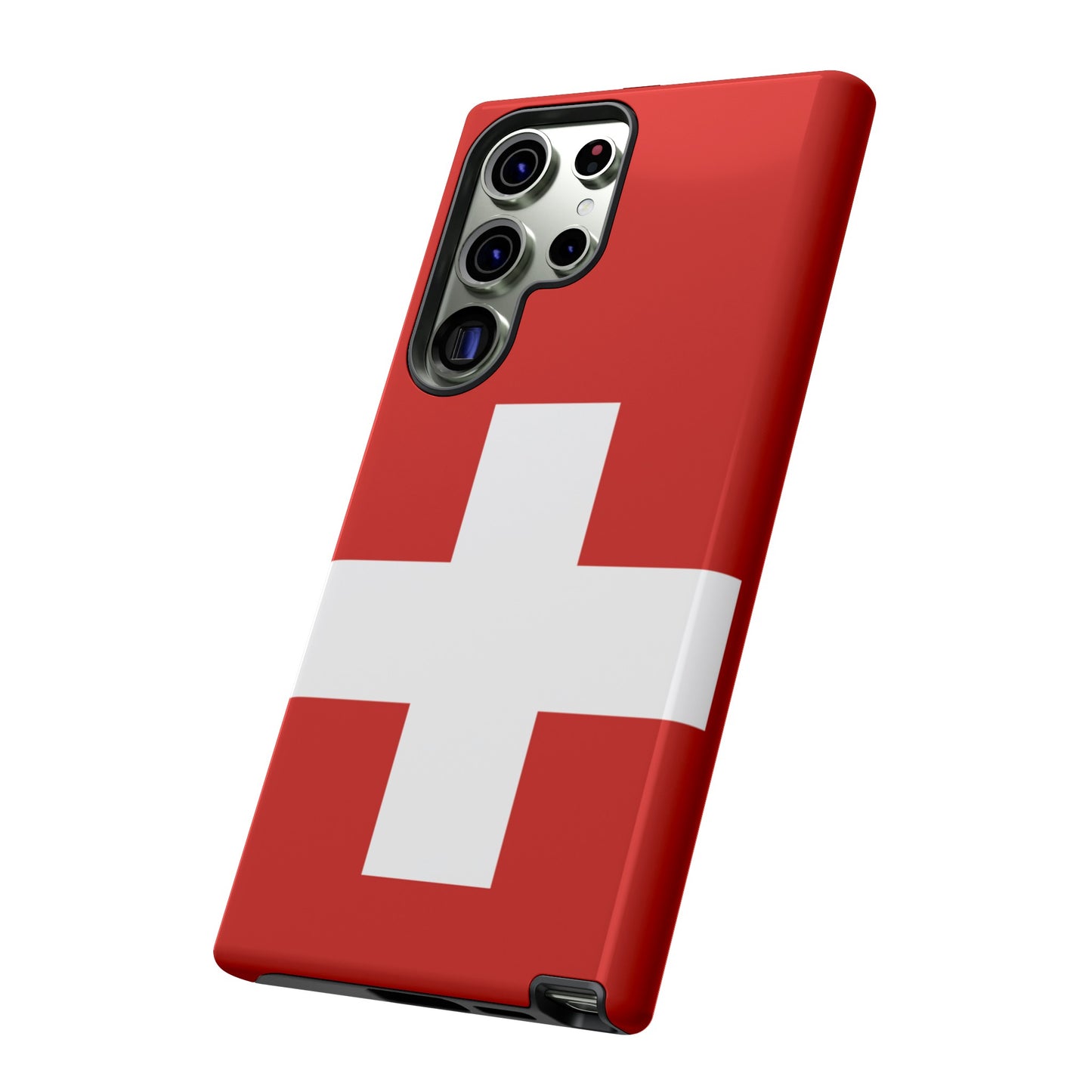 Switzerland Flag Phone Case | iPhone 15 Plus/ Pro, 14, 13, 12| Google Pixel 7, Pro, 5| Samsung Galaxy S23 All Major Phone Models