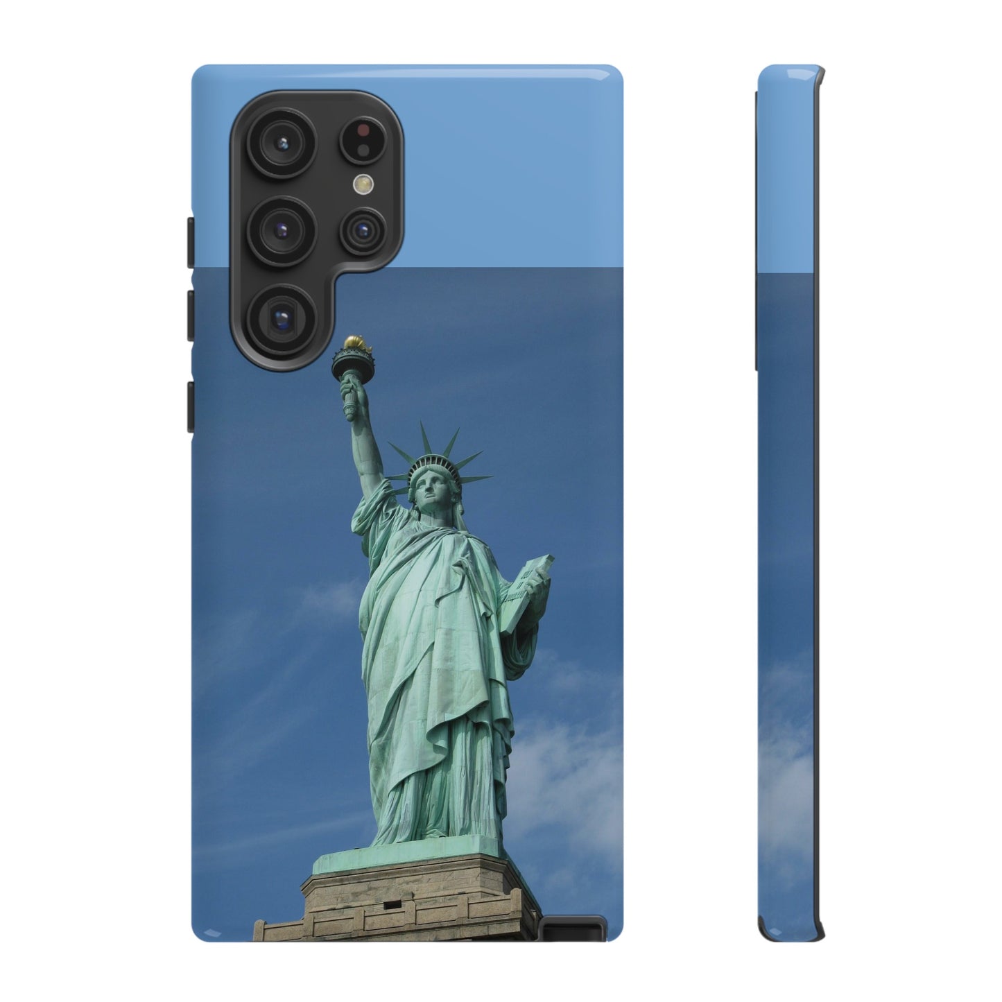 Statue Of Liberty Wallpaper Phone Case | iPhone 15 Plus/ Pro, 14, 13, 12| Google Pixel 7, Pro, 5| Samsung Galaxy S23 All Major Phone Models