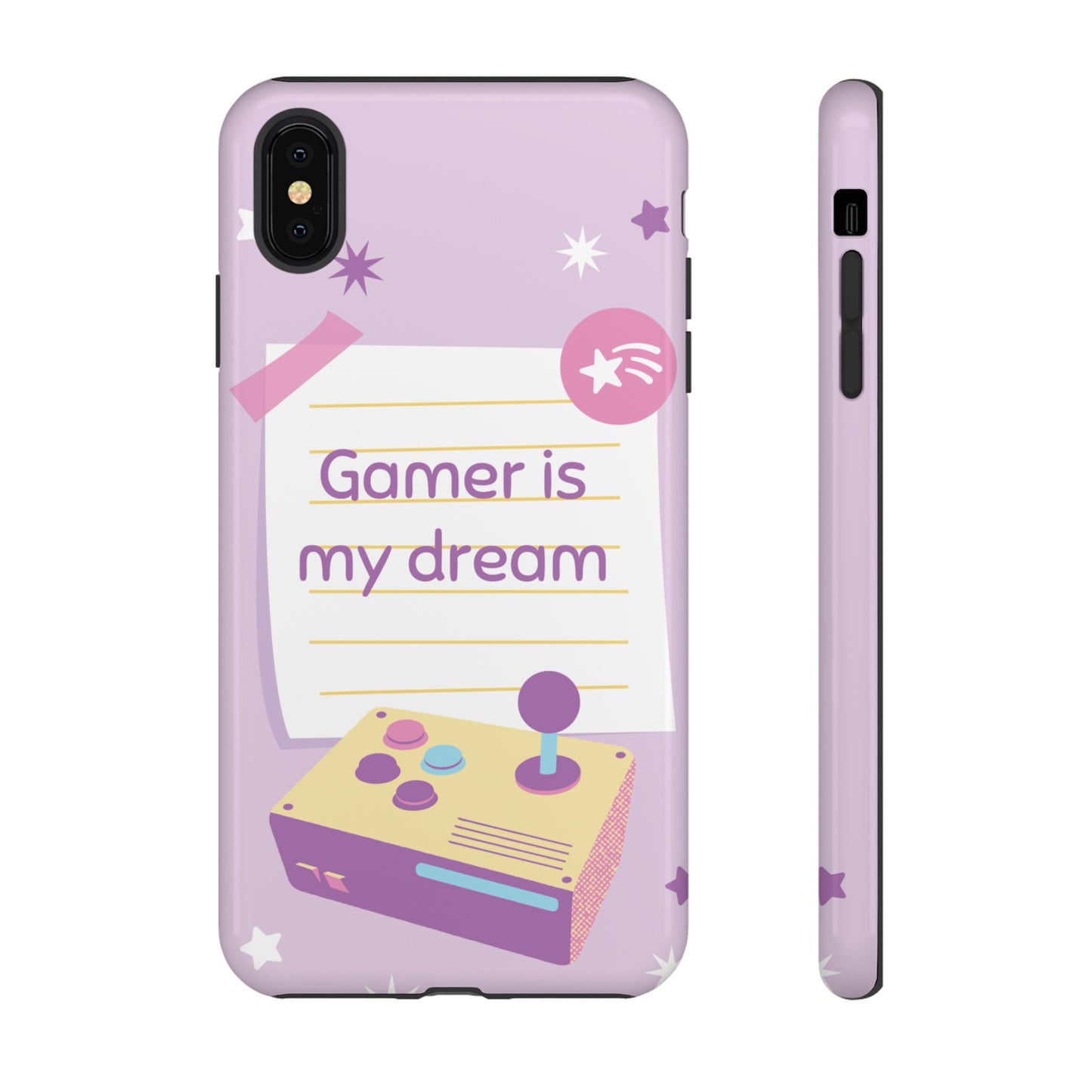 Gamer Is My Dream Job Wallpaper Phone Case | iPhone 15 Plus/ Pro, 14, 13, 12| Google Pixel 7, Pro, 5| Samsung Galaxy S23 All Major Phone Models