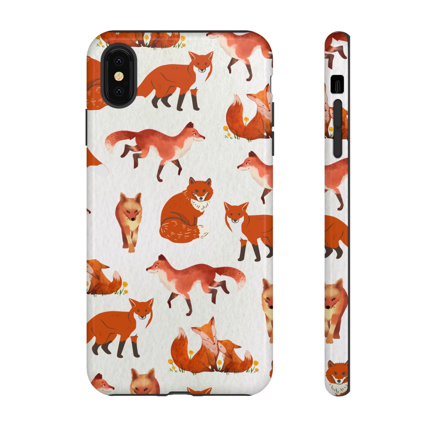 Foxes Wallpaper Phone Case | iPhone 15 Plus/ Pro, 14, 13, 12| Google Pixel 7, Pro, 5| Samsung Galaxy S23 All Major Phone Models