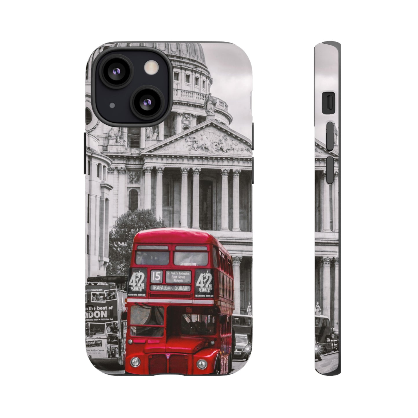 London Bus Wallpaper Phone Case | iPhone 15 Plus/ Pro, 14, 13, 12| Google Pixel 7, Pro, 5| Samsung Galaxy S23 All Major Phone Models