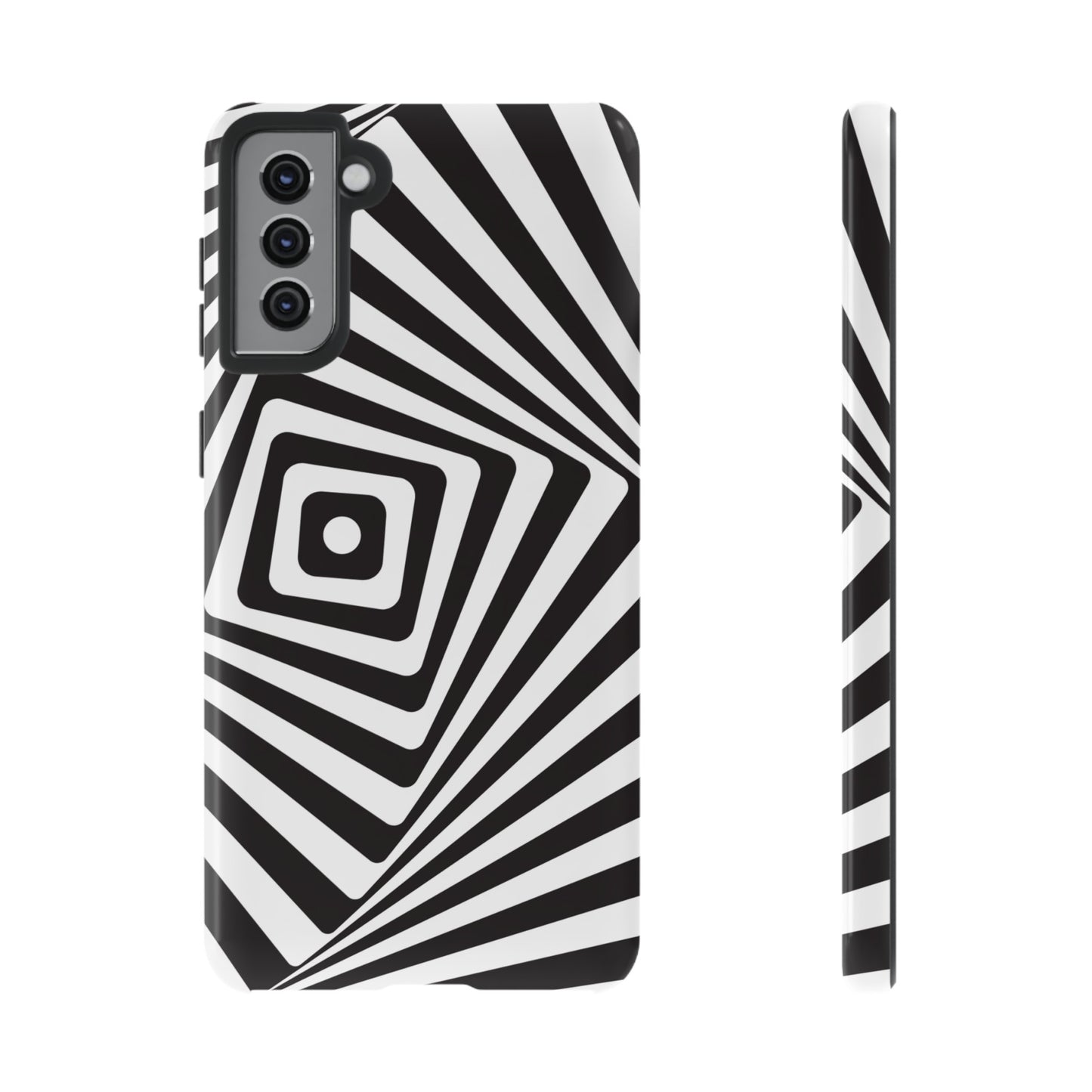 Black & White Spiral Wallpaper Phone Case | iPhone 15 Plus/ Pro, 14, 13, 12| Google Pixel 7, Pro, 5| Samsung Galaxy S23 All Major Phone Models