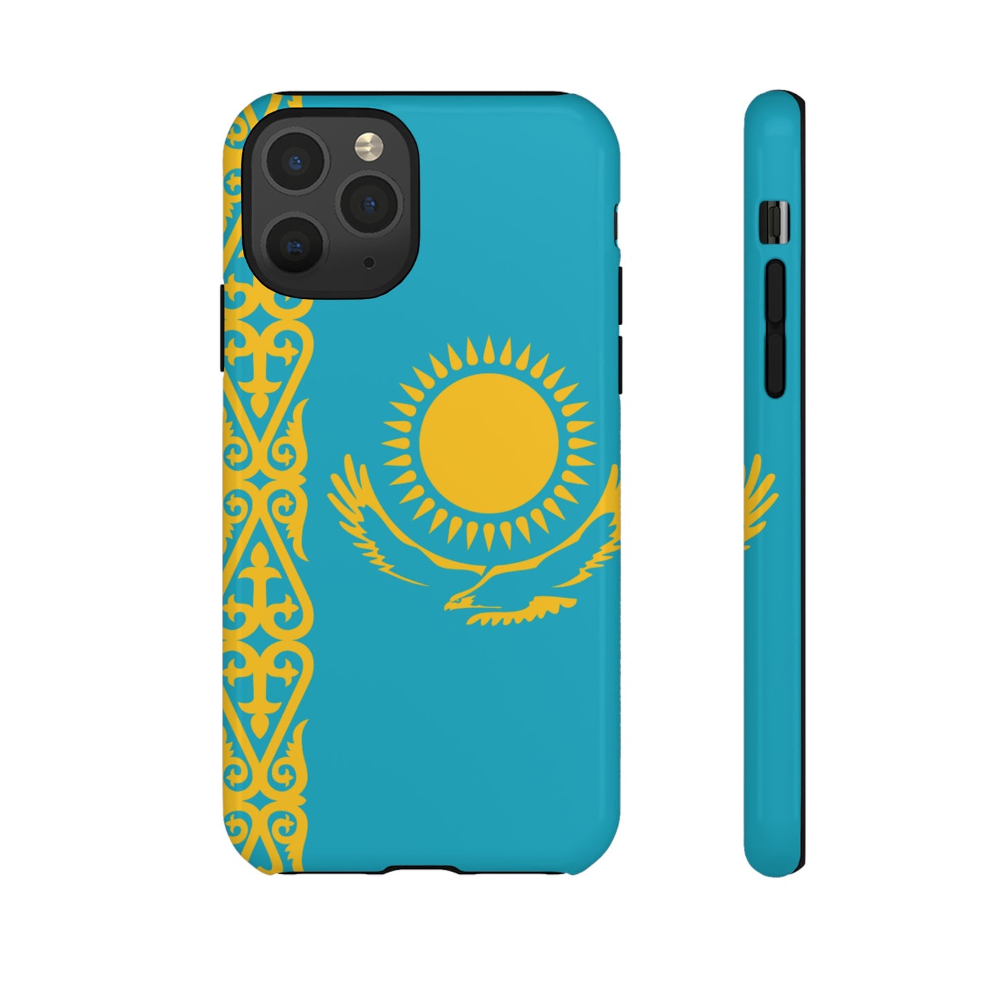 Kazakhstan Flag Phone Case | iPhone 15 Plus/ Pro, 14, 13, 12| Google Pixel 7, Pro, 5| Samsung Galaxy S23 All Major Phone Models