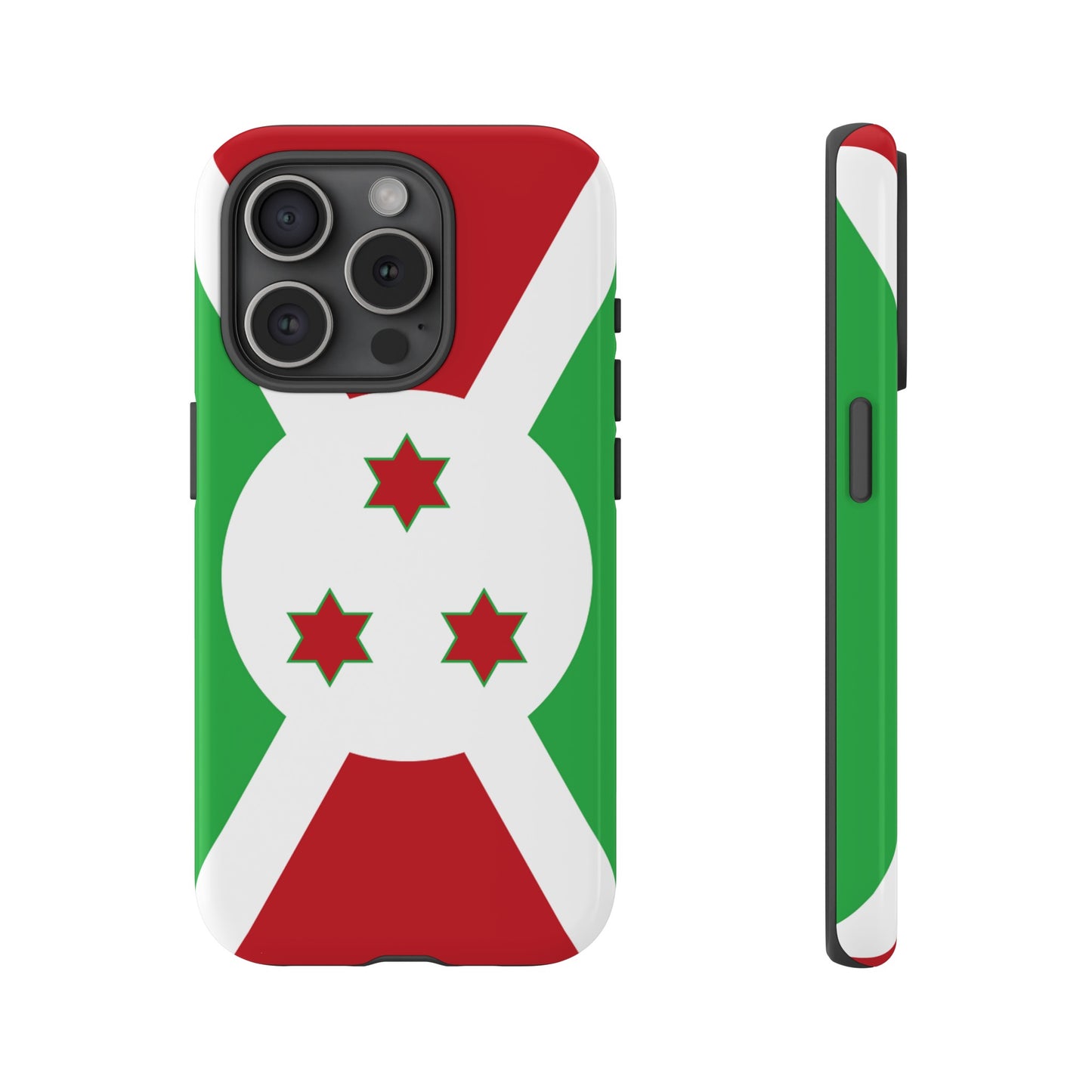 Burundi Flag Phone Case | iPhone 15 Plus/ Pro, 14, 13, 12| Google Pixel 7, Pro, 5| Samsung Galaxy S23 All Major Phone Models