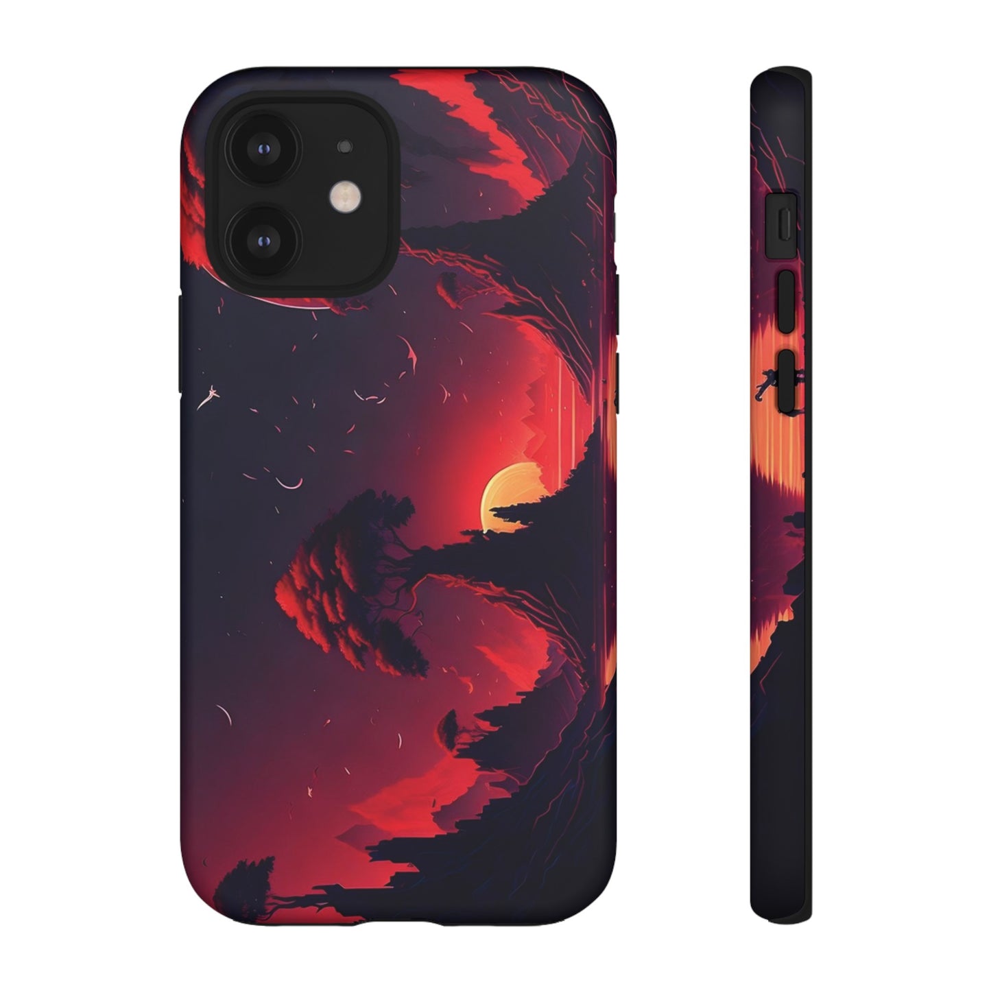 Red Sunset Wallpaper Phone Case | iPhone 15 Plus/ Pro, 14, 13, 12| Google Pixel 7, Pro, 5| Samsung Galaxy S23 All Major Phone Models