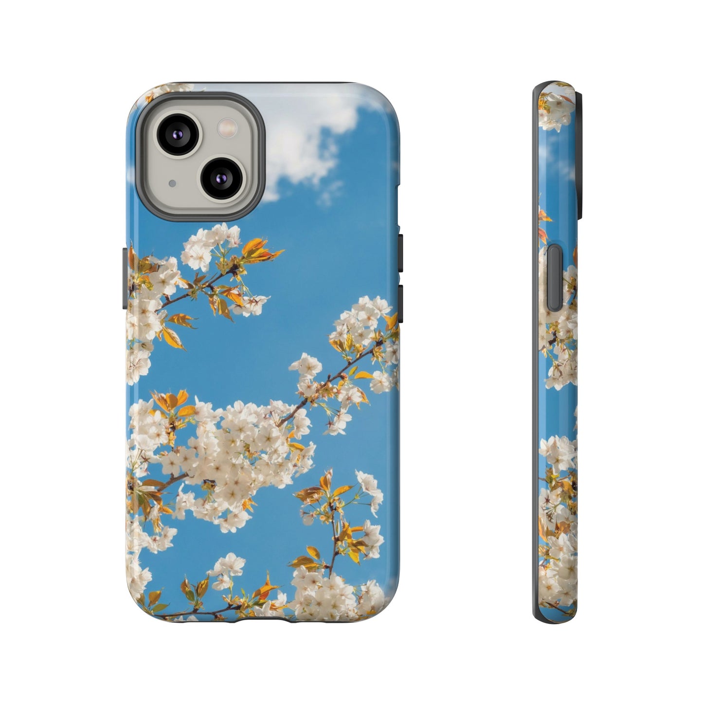 White Blossom Wallpaper Phone Case | iPhone 15 Plus/ Pro, 14, 13, 12| Google Pixel 7, Pro, 5| Samsung Galaxy S23 All Major Phone Models