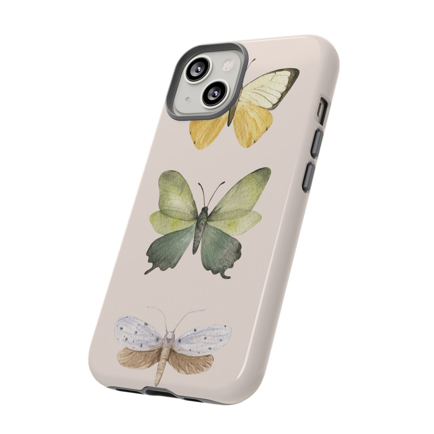 Three Butterflies Wallpaper Phone Case | iPhone 15 Plus/ Pro, 14, 13, 12| Google Pixel 7, Pro, 5| Samsung Galaxy S23 All Major Phone Models