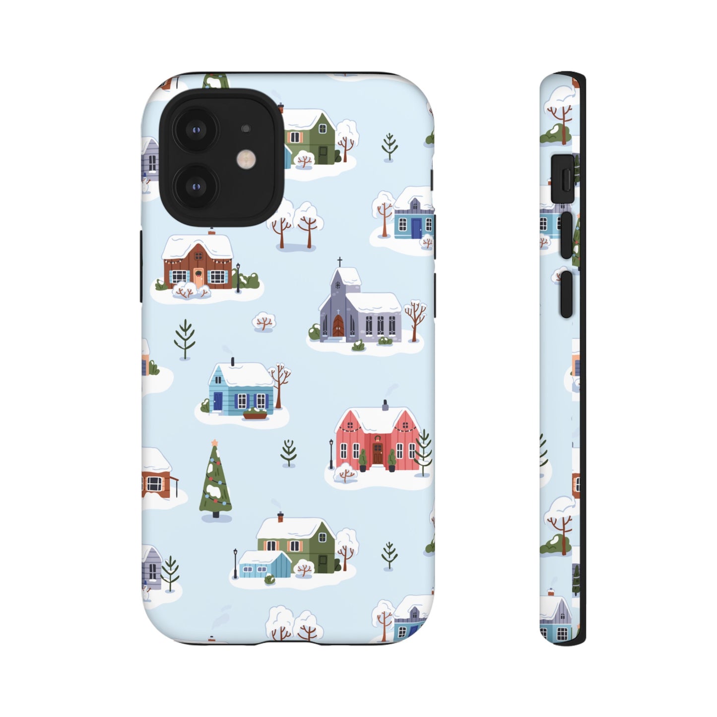 Snowy Merry Christmas Wallpaper Phone Case | iPhone 15 Plus/ Pro, 14, 13, 12| Google Pixel 7, Pro, 5| Samsung Galaxy S23 All Major Phone Models