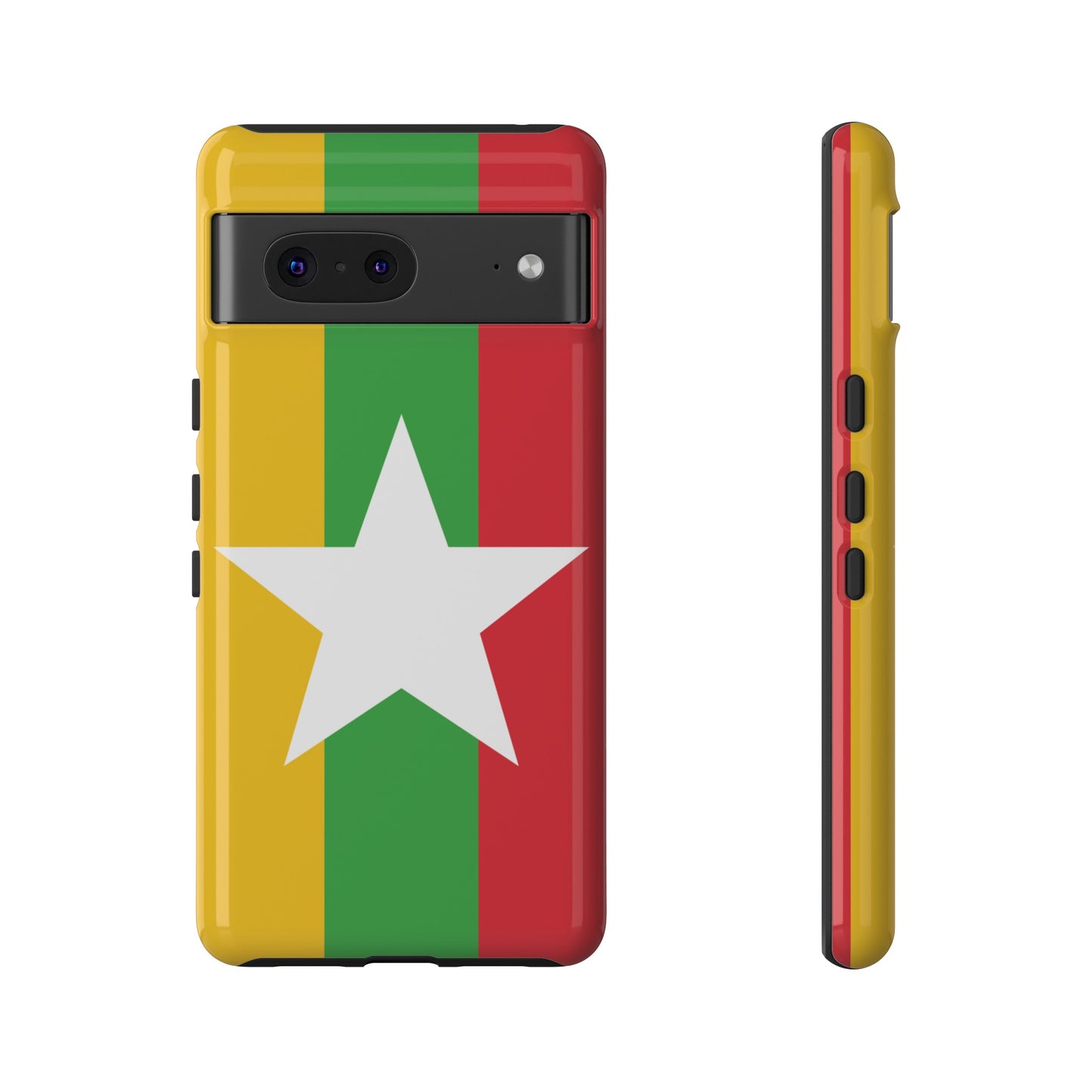 Myanmar Flag Phone Case | iPhone 15 Plus/ Pro, 14, 13, 12| Google Pixel 7, Pro, 5| Samsung Galaxy S23 All Major Phone Models