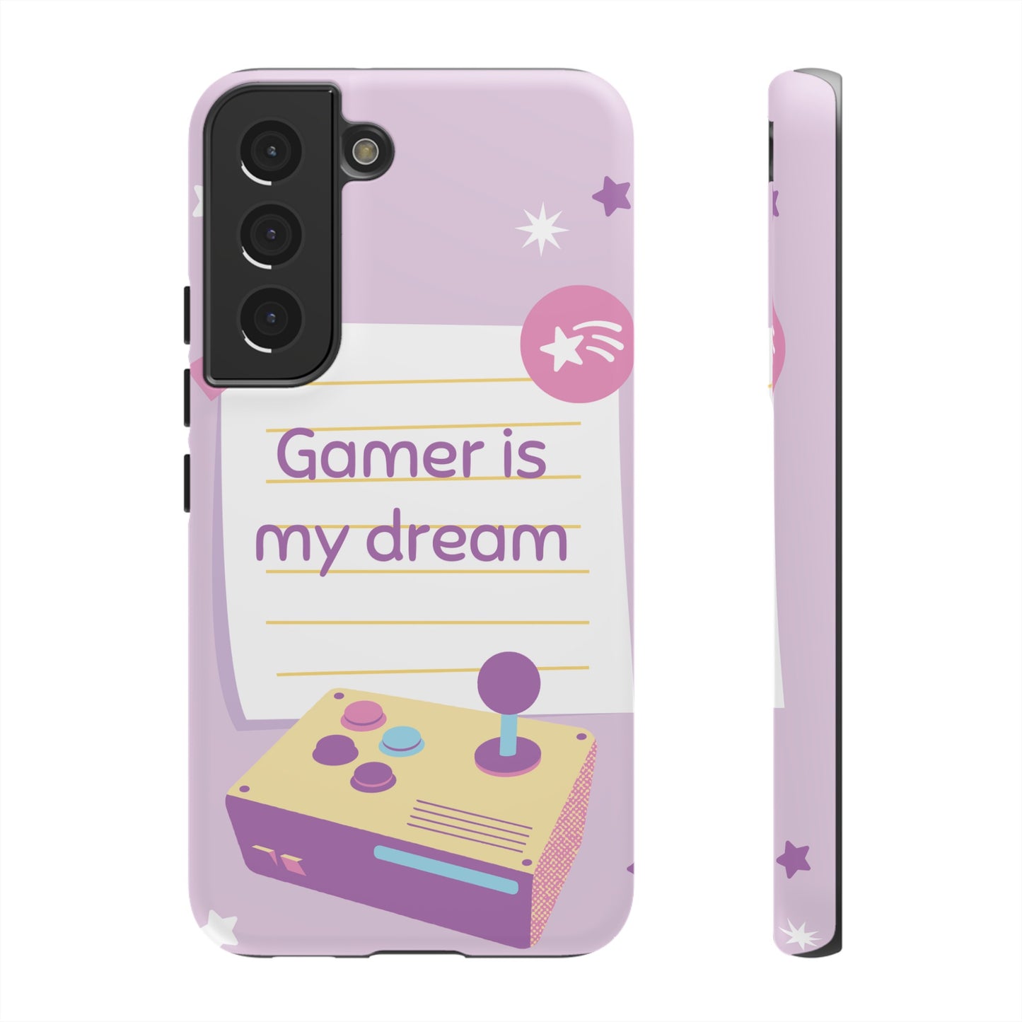 Gamer Is My Dream Job Wallpaper Phone Case | iPhone 15 Plus/ Pro, 14, 13, 12| Google Pixel 7, Pro, 5| Samsung Galaxy S23 All Major Phone Models