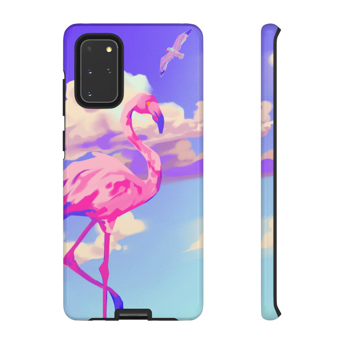 Flamingo In The Clouds Phone Case | iPhone 15 Plus/ Pro, 14, 13, 12| Google Pixel 7, Pro, 5| Samsung Galaxy S23 All Major Phone Models