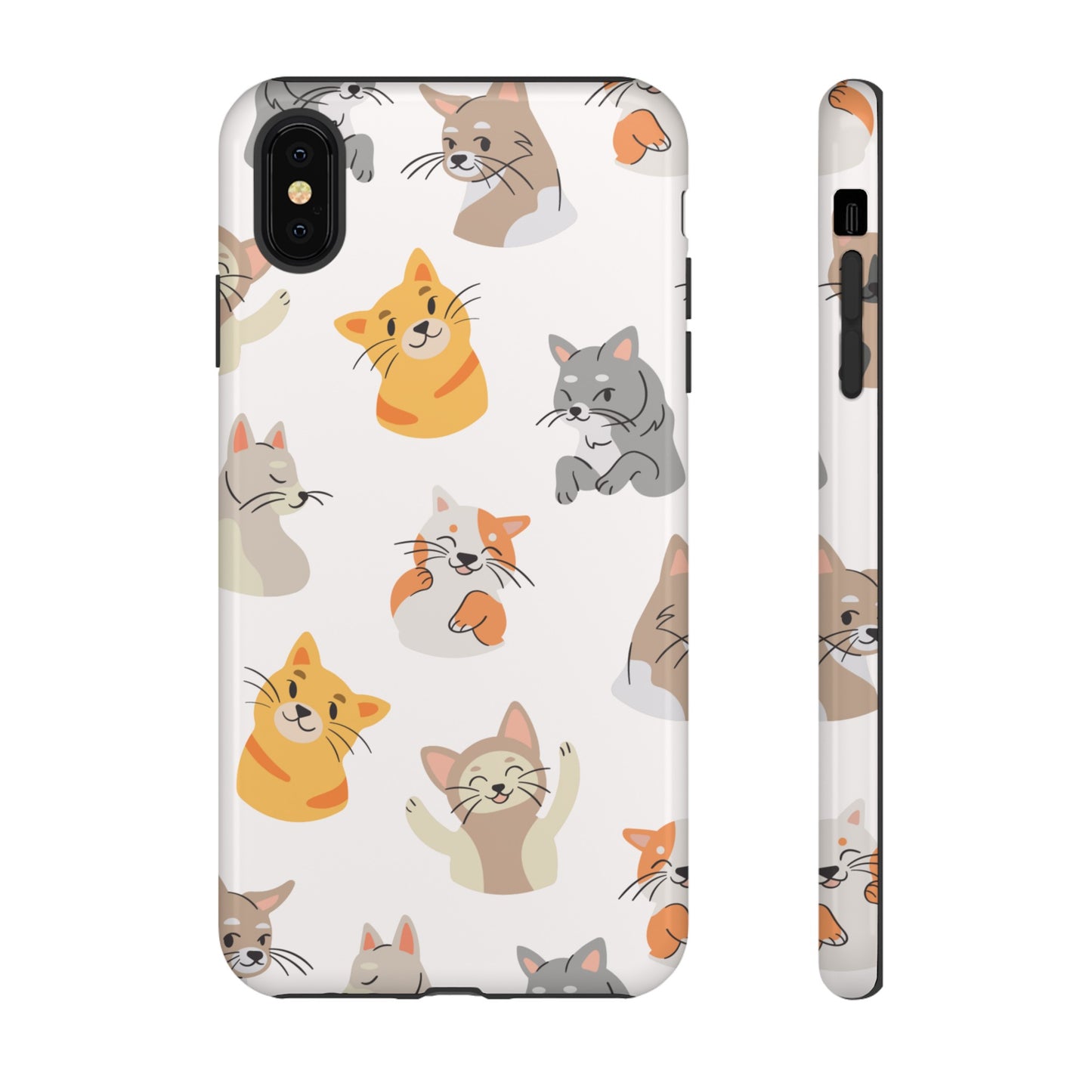 Adorable Cats Wallpaper Phone Case | iPhone 15 Plus/ Pro, 14, 13, 12| Google Pixel 7, Pro, 5| Samsung Galaxy S23 All Major Phone Models