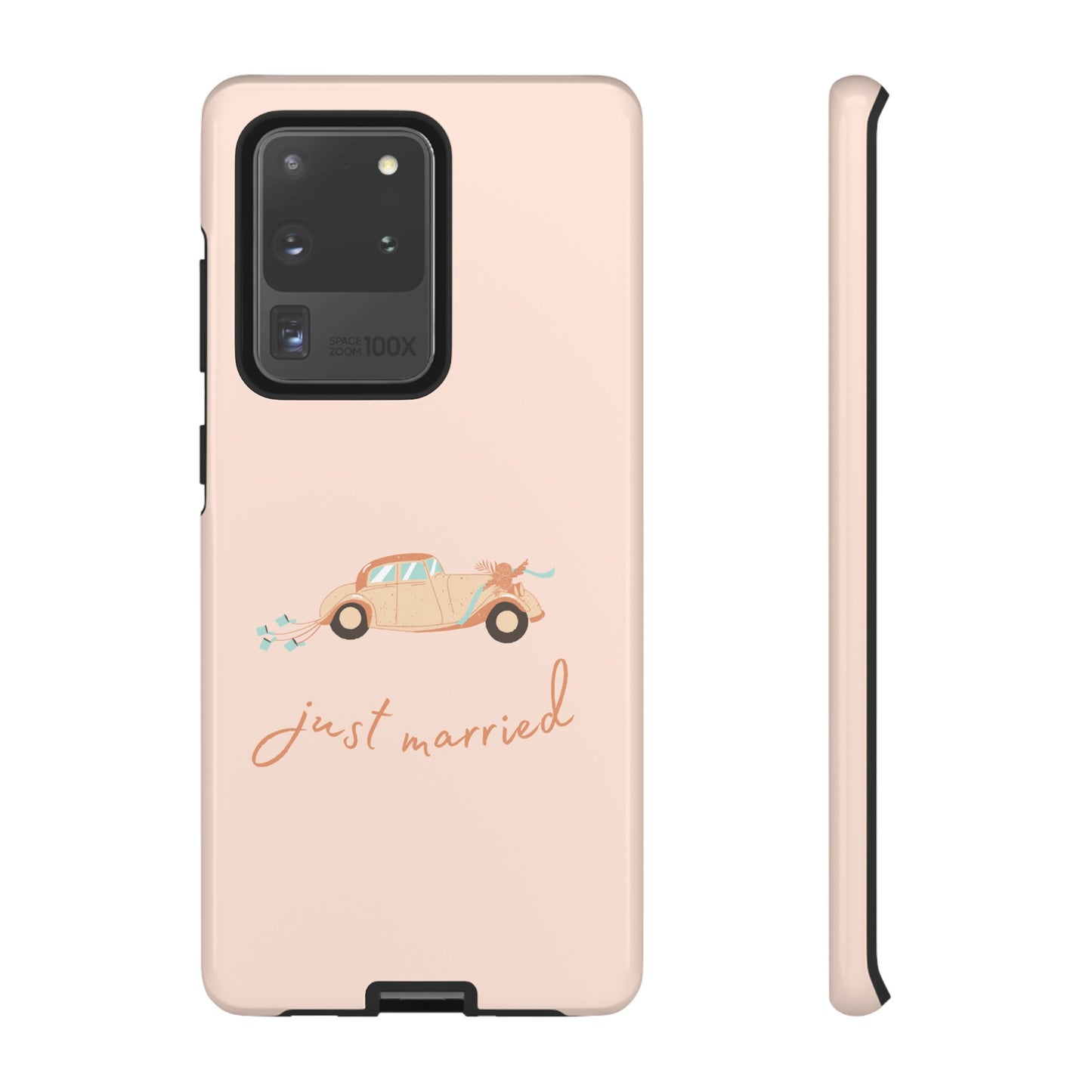 Just Married Phone Case | iPhone 15 Plus/ Pro, 14, 13, 12| Google Pixel 7, Pro, 5| Samsung Galaxy S23 All Major Phone Models