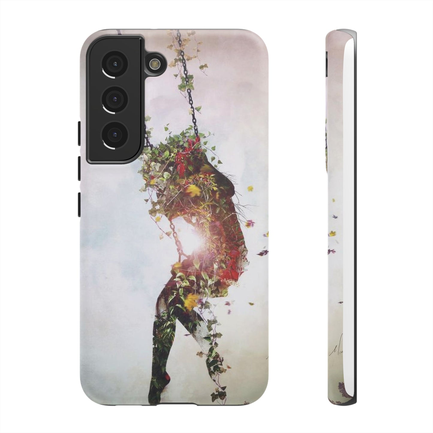 Flower Swing Girl Wallpaper Phone Case | iPhone 15 Plus/ Pro, 14, 13, 12| Google Pixel 7, Pro, 5| Samsung Galaxy S23 All Major Phone Models