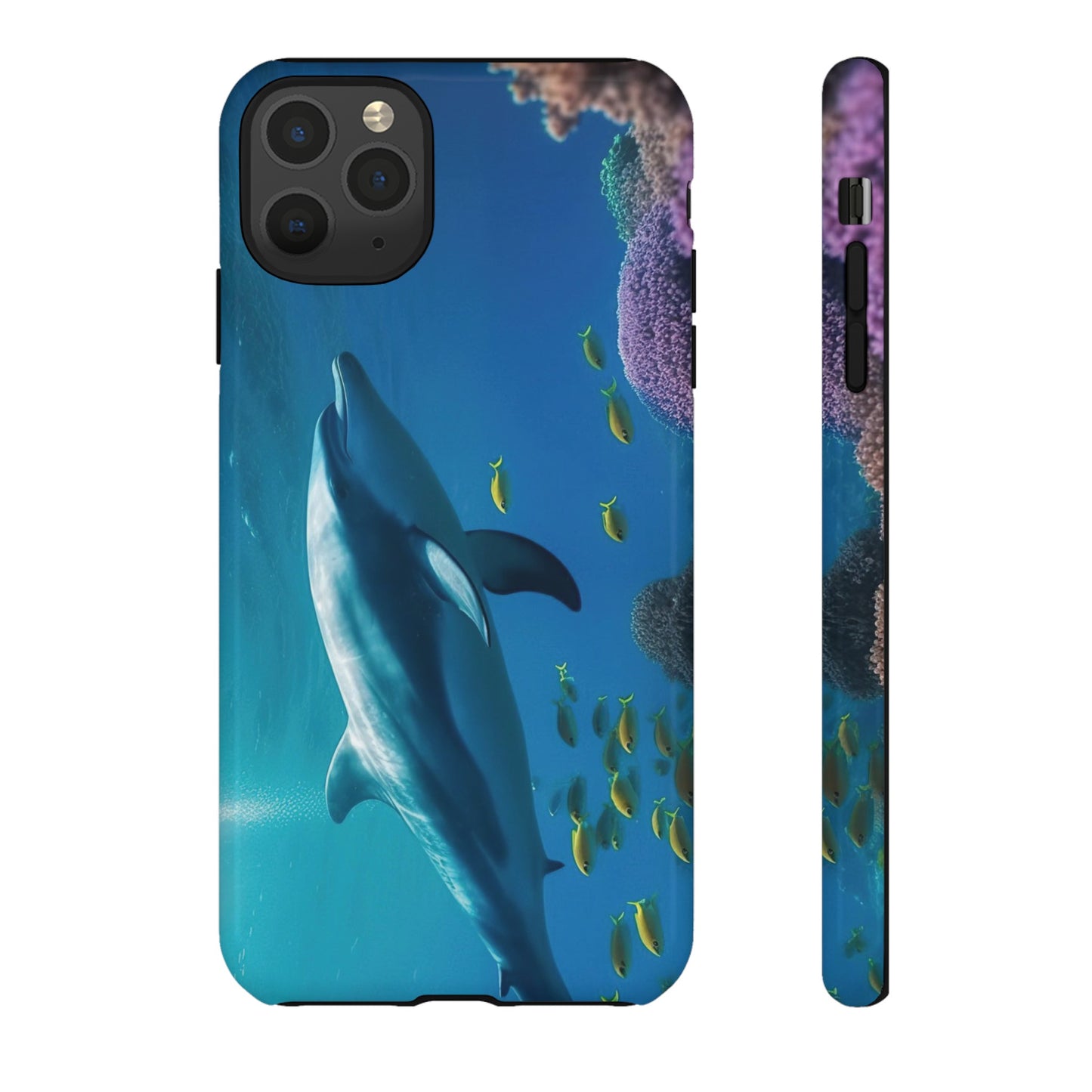 Dolphin Wallpaper Phone Case | iPhone 15 Plus/ Pro, 14, 13, 12| Google Pixel 7, Pro, 5| Samsung Galaxy S23 All Major Phone Models