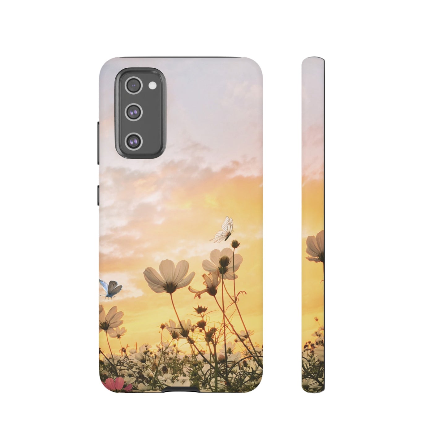 Flowers At Sunset Wallpaper Phone Case | iPhone 15 Plus/ Pro, 14, 13, 12| Google Pixel 7, Pro, 5| Samsung Galaxy S23 All Major Phone Models