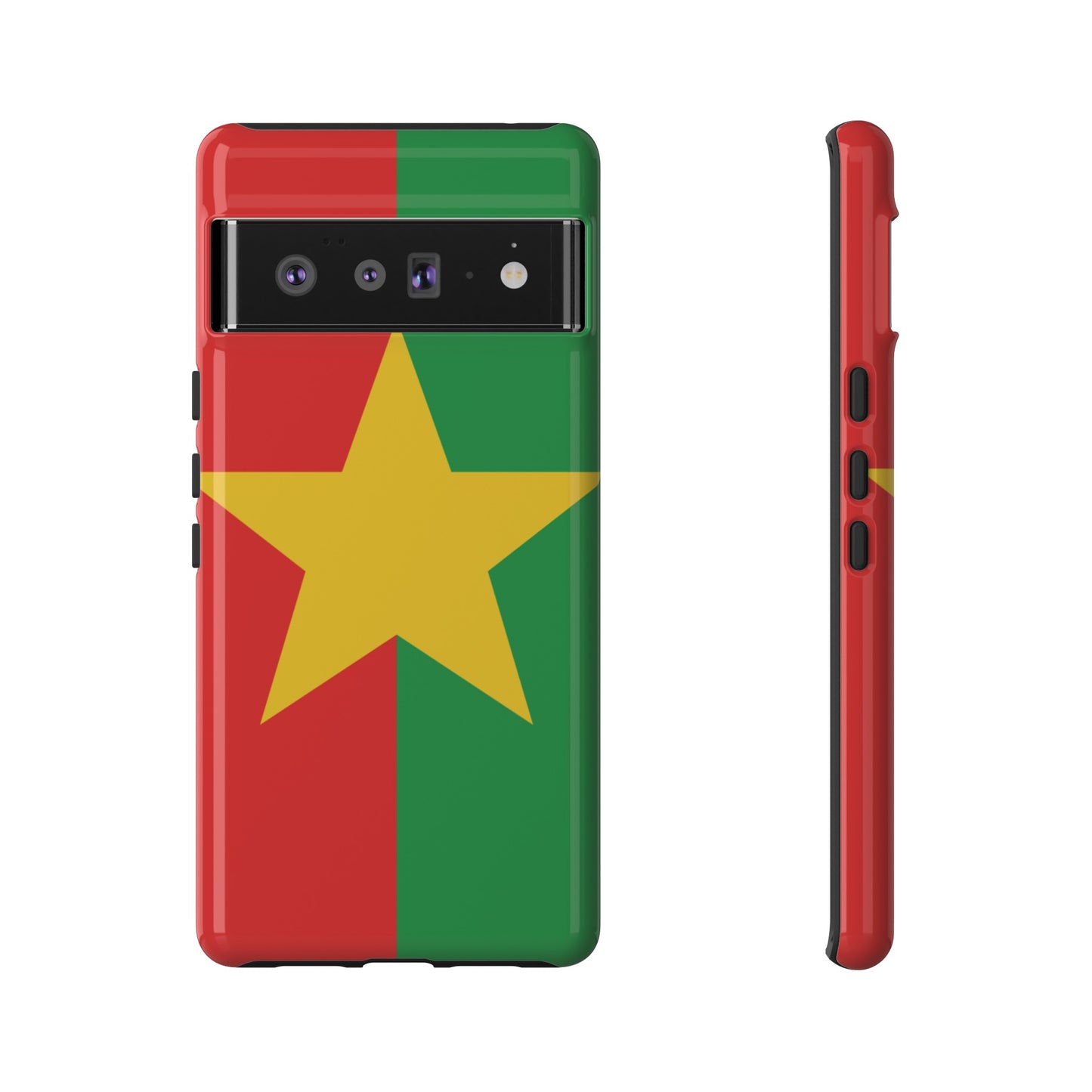 Burkina Faso Flag Phone Case | iPhone 15 Plus/ Pro, 14, 13, 12| Google Pixel 7, Pro, 5| Samsung Galaxy S23 All Major Phone Models