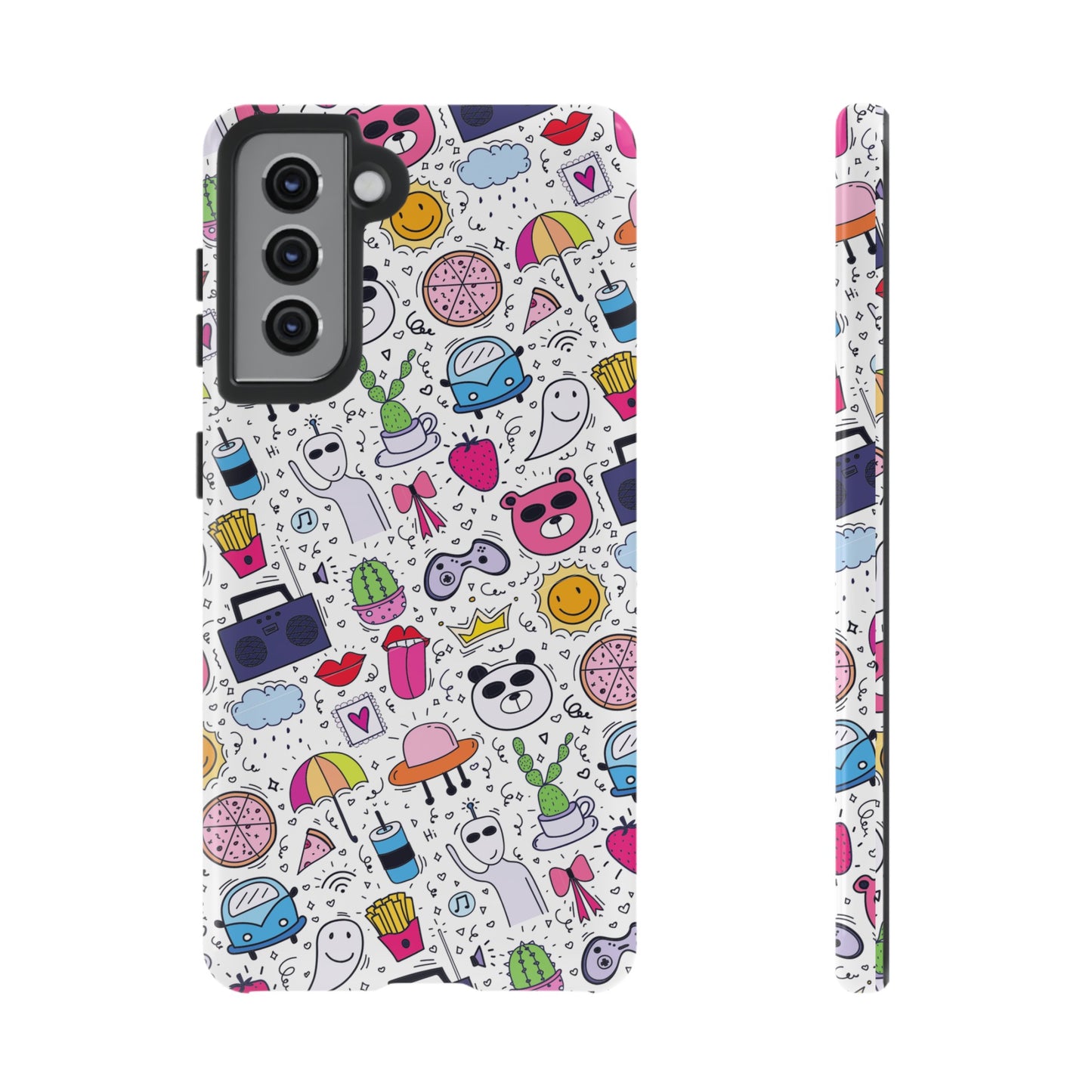 Cartoon Collage Phone Case | iPhone 15 Plus/ Pro, 14, 13, 12| Google Pixel 7, Pro, 5| Samsung Galaxy S23 All Major Phone Models