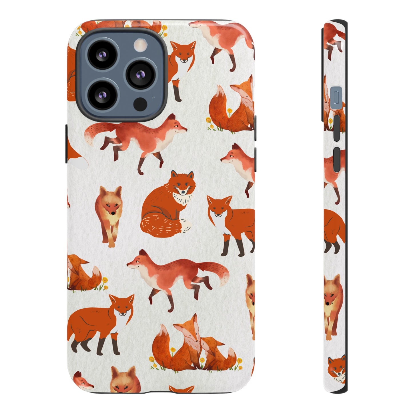 Foxes Wallpaper Phone Case | iPhone 15 Plus/ Pro, 14, 13, 12| Google Pixel 7, Pro, 5| Samsung Galaxy S23 All Major Phone Models