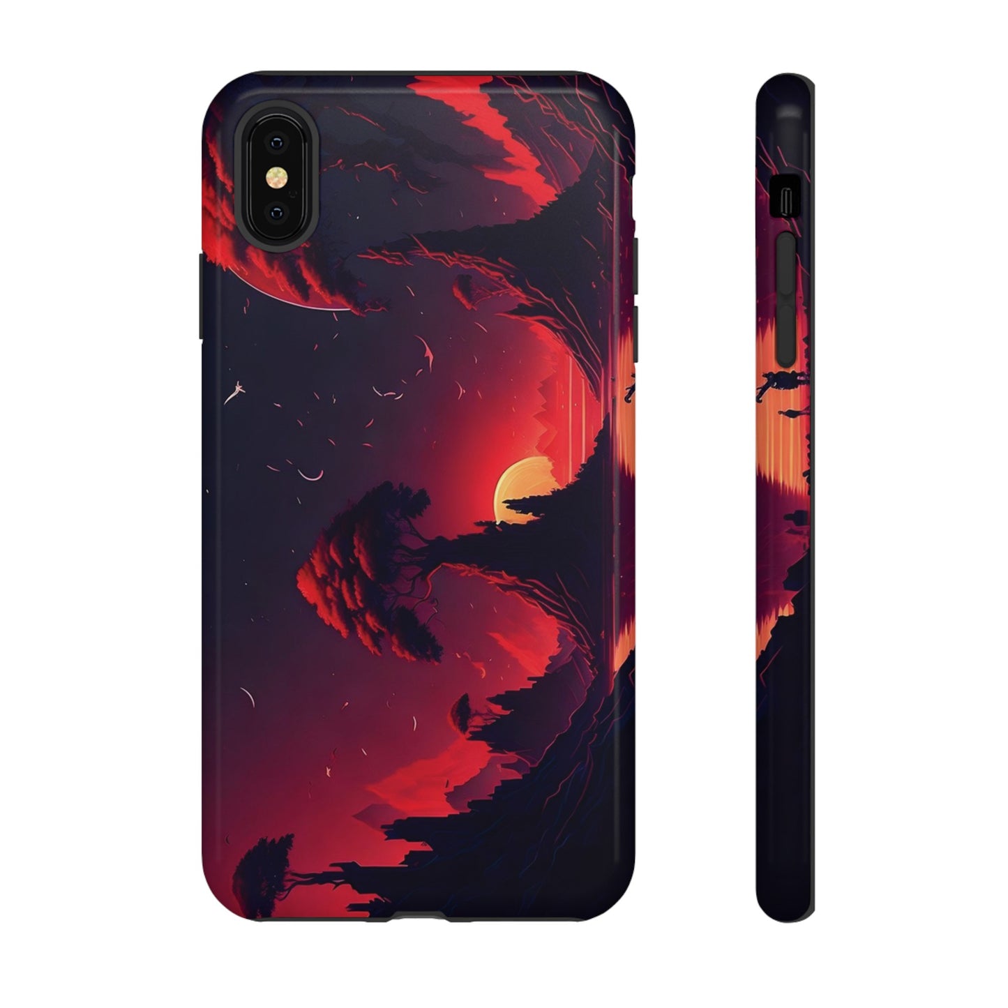 Red Sunset Wallpaper Phone Case | iPhone 15 Plus/ Pro, 14, 13, 12| Google Pixel 7, Pro, 5| Samsung Galaxy S23 All Major Phone Models